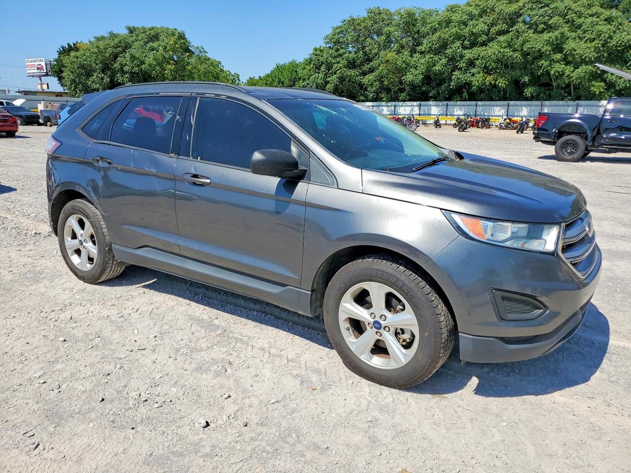 2015 Ford Edge Se Gray vin: 2FMTK3G85FBC11492