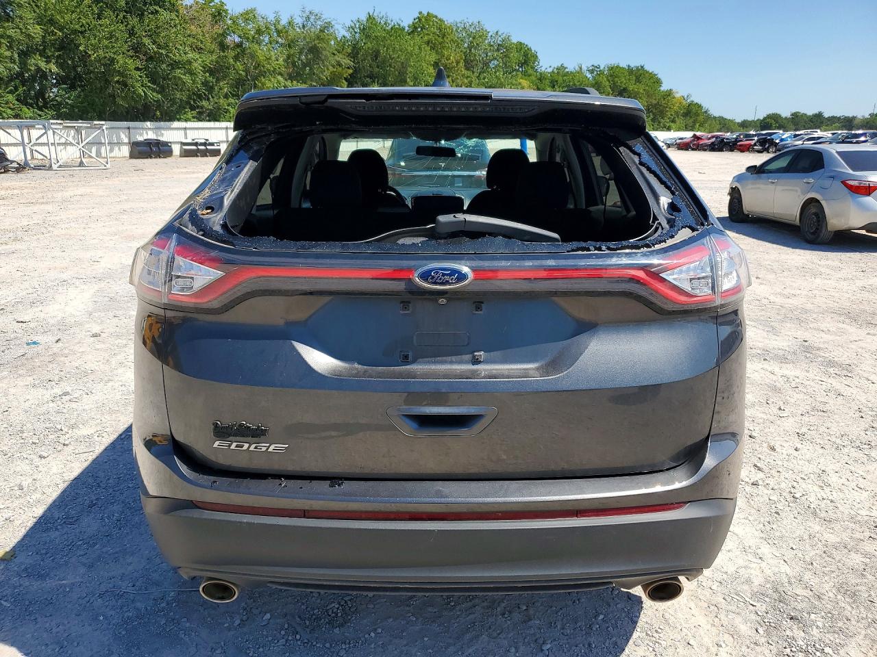 2015 Ford Edge Se Gray vin: 2FMTK3G85FBC11492
