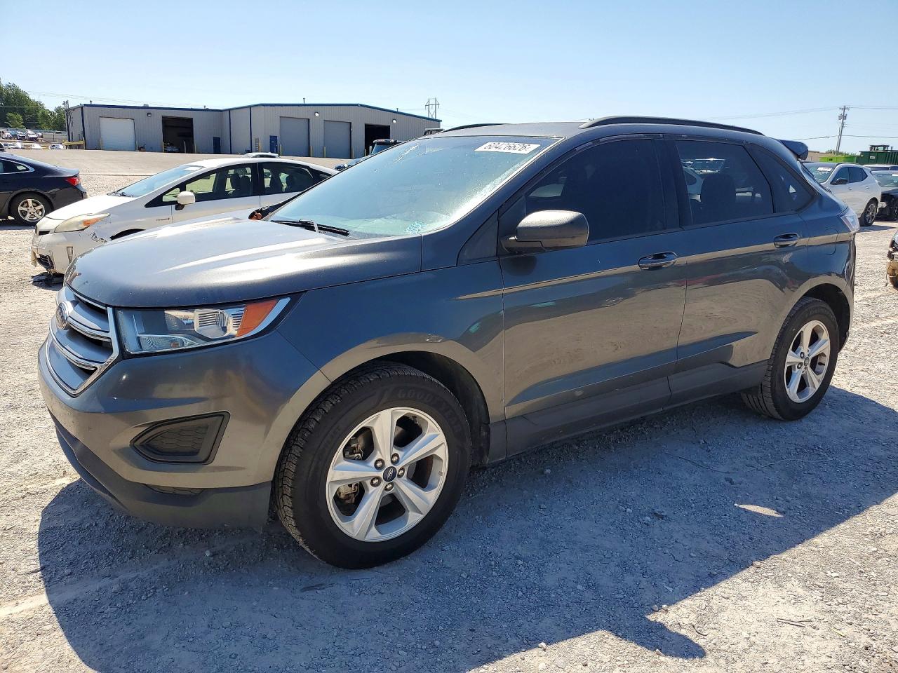 2015 Ford Edge Se Gray vin: 2FMTK3G85FBC11492