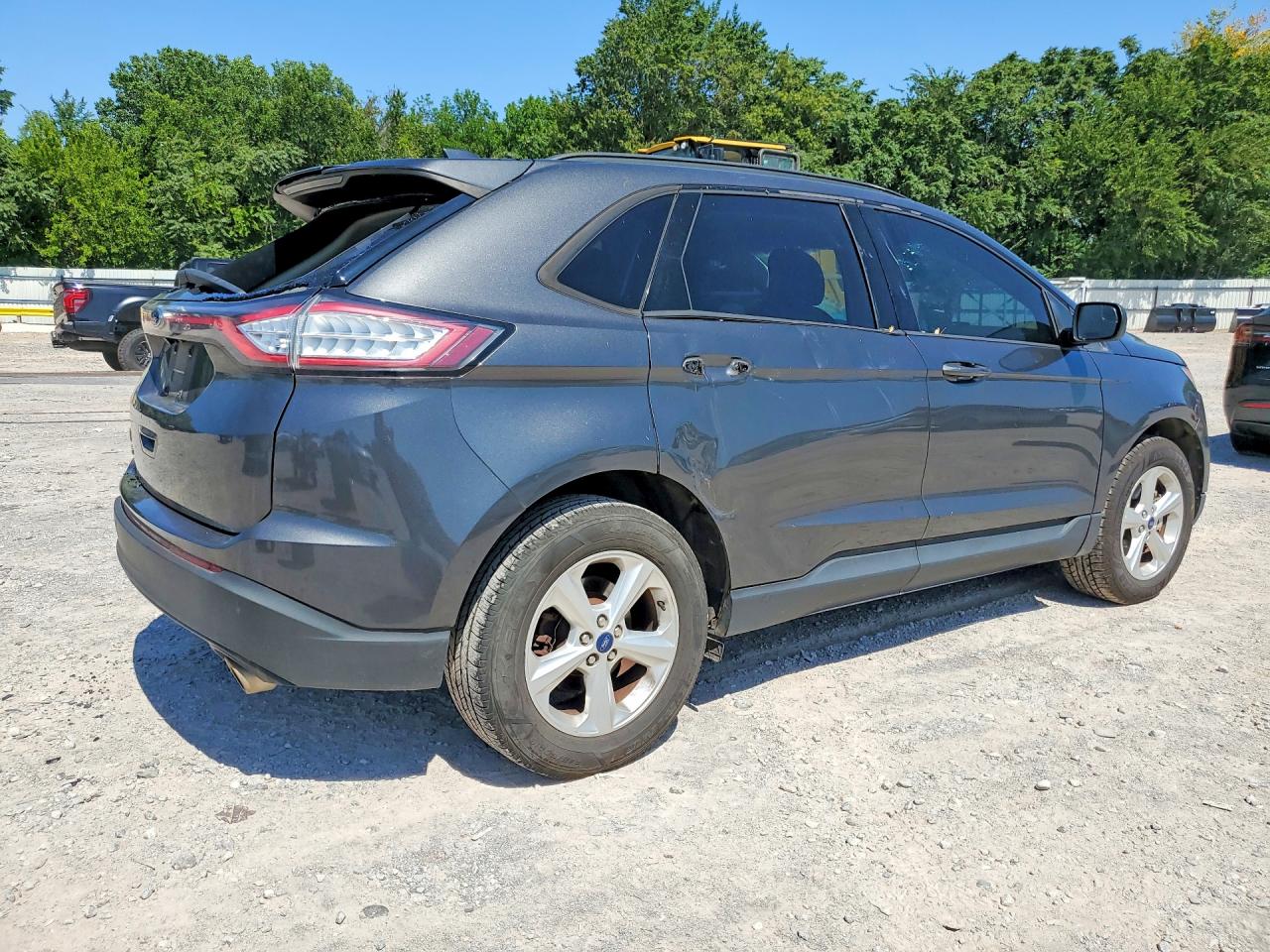 2015 Ford Edge Se Gray vin: 2FMTK3G85FBC11492