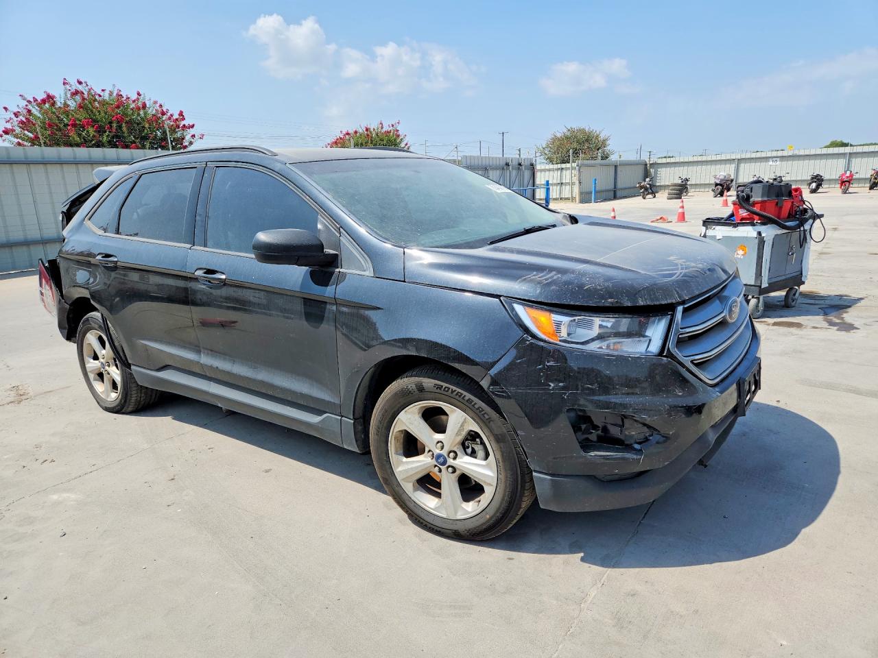 2015 Ford Edge Se Black vin: 2FMTK3G88FBB77211