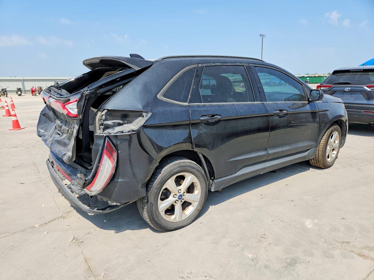 2015 Ford Edge Se Black vin: 2FMTK3G88FBB77211