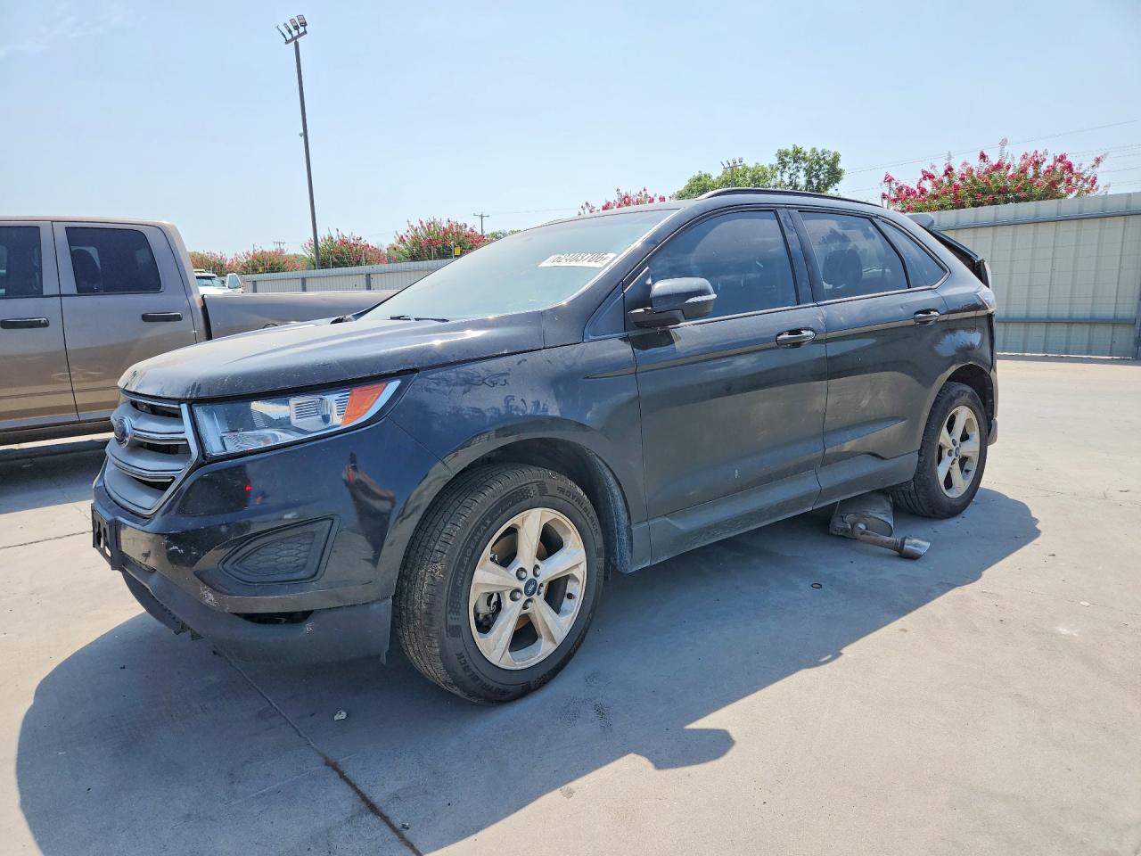2015 Ford Edge Se Black vin: 2FMTK3G88FBB77211