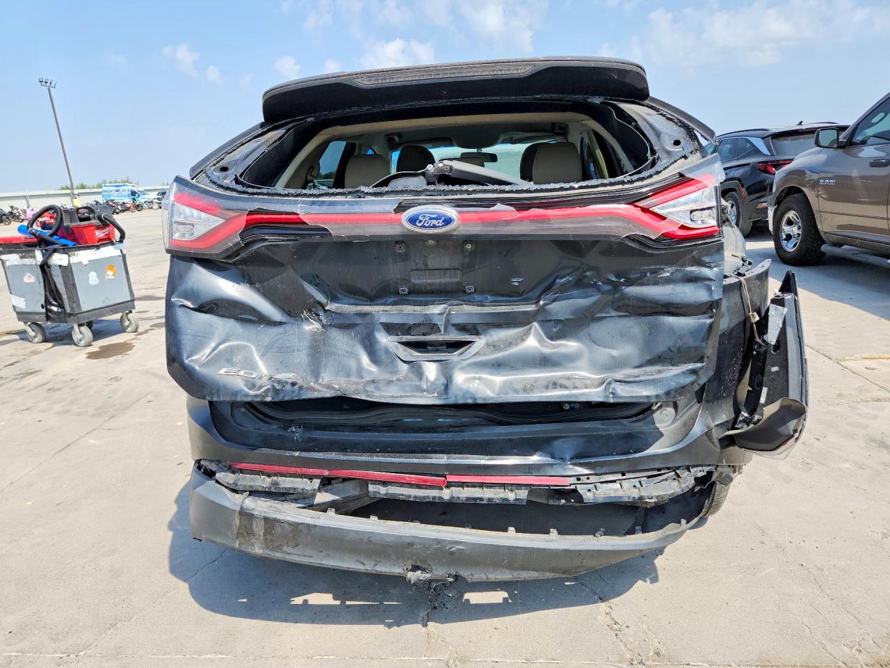 2015 Ford Edge Se Black vin: 2FMTK3G88FBB77211