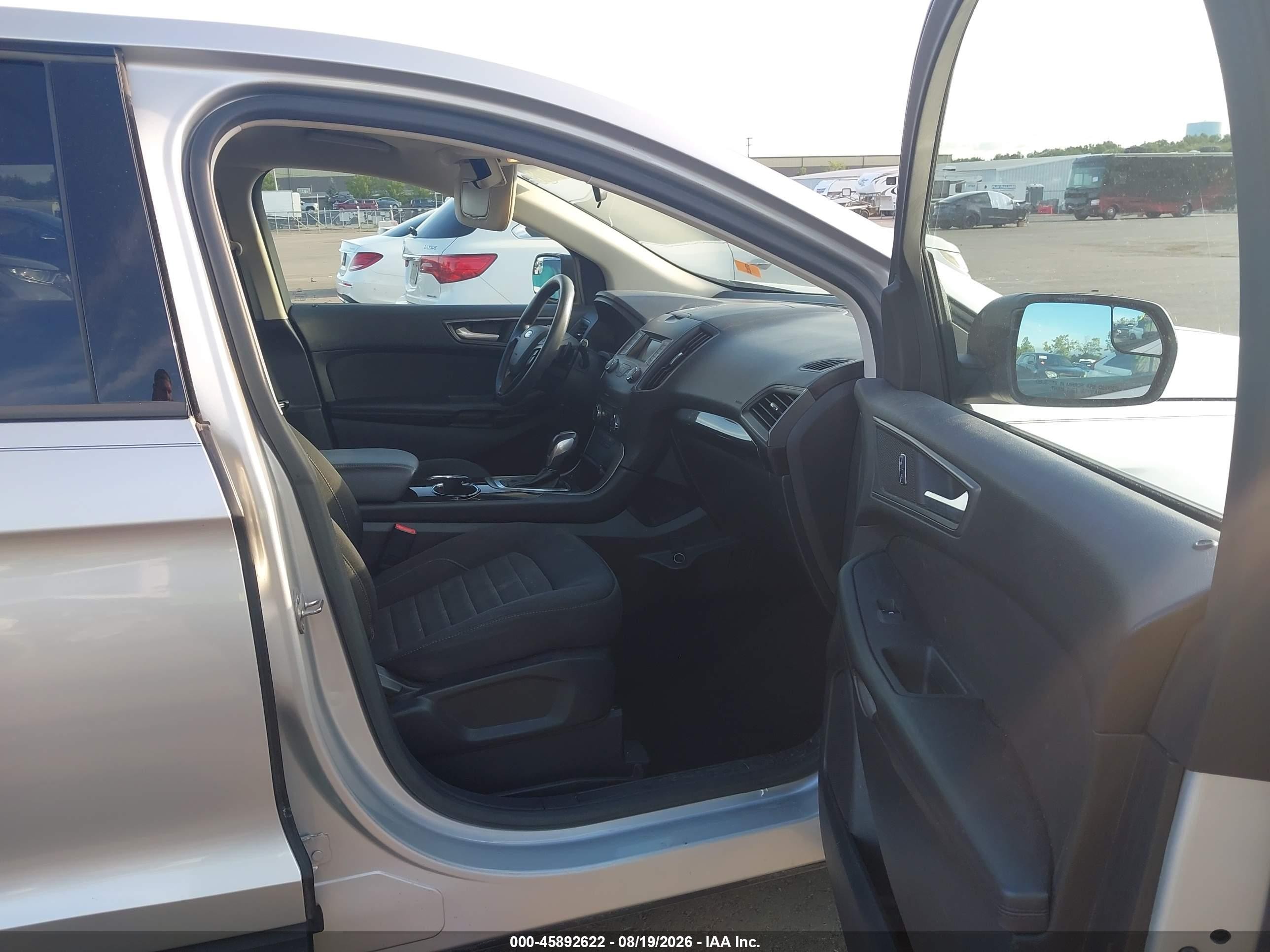 2015 Ford Edge Se Silver vin: 2FMTK3G88FBC10711
