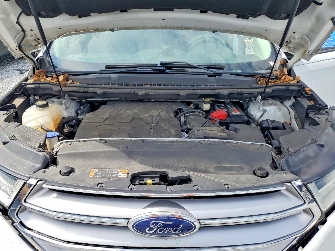 2015 Ford Edge Se White vin: 2FMTK3G88FBC29694