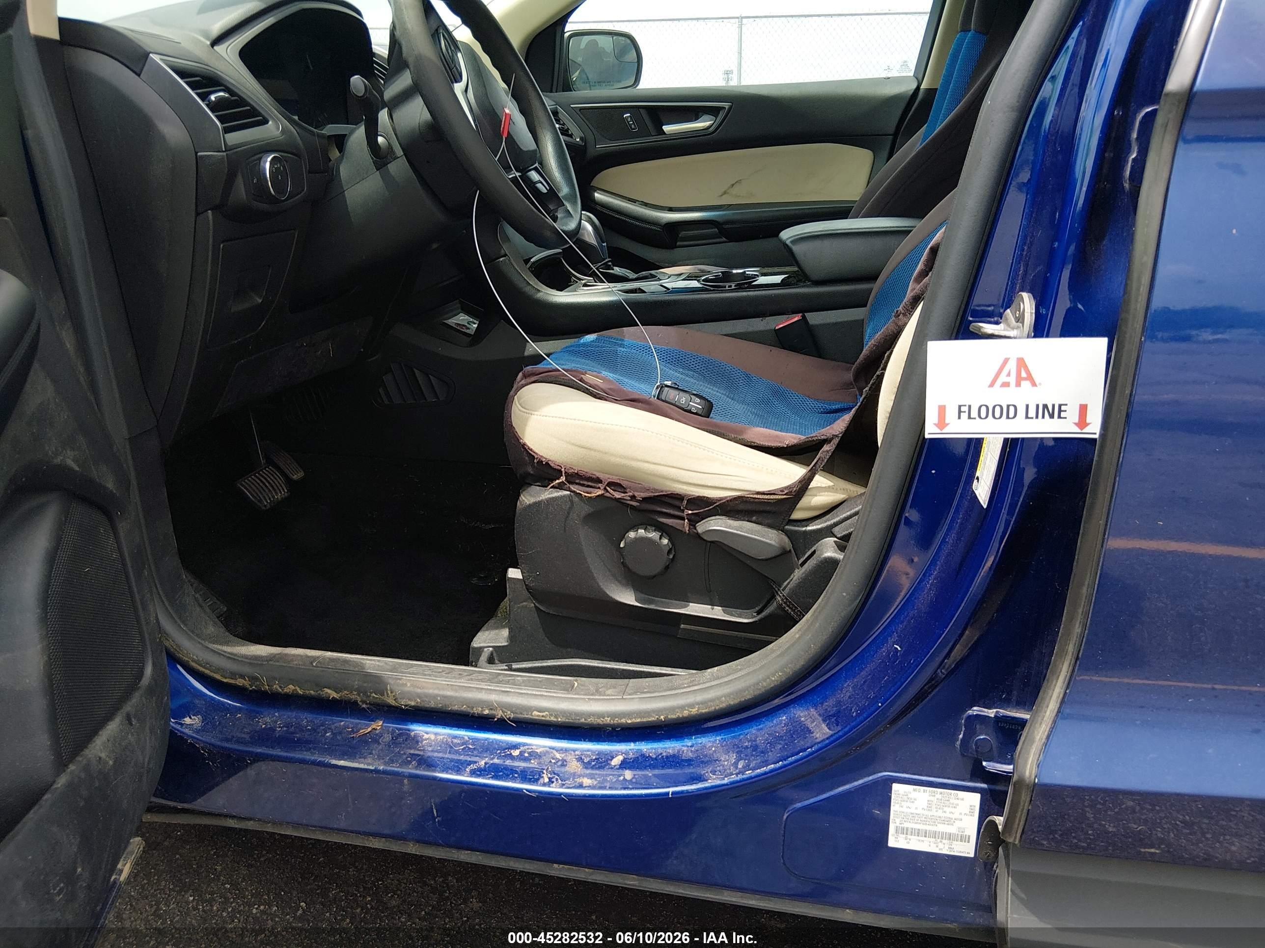 2015 Ford Edge Se Blue vin: 2FMTK3G89FBB45979