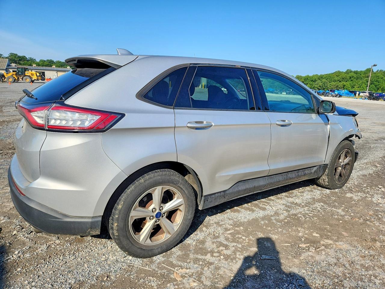 2015 Ford Edge Se Silver vin: 2FMTK3G89FBC01757