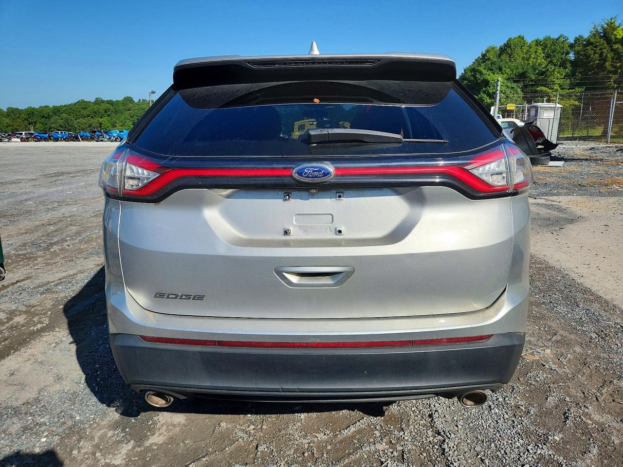 2015 Ford Edge Se Silver vin: 2FMTK3G89FBC01757
