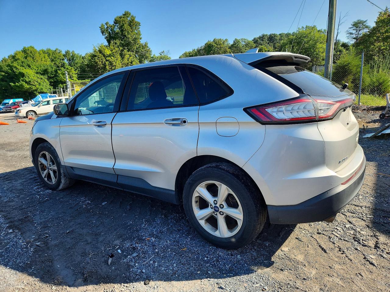 2015 Ford Edge Se Silver vin: 2FMTK3G89FBC01757