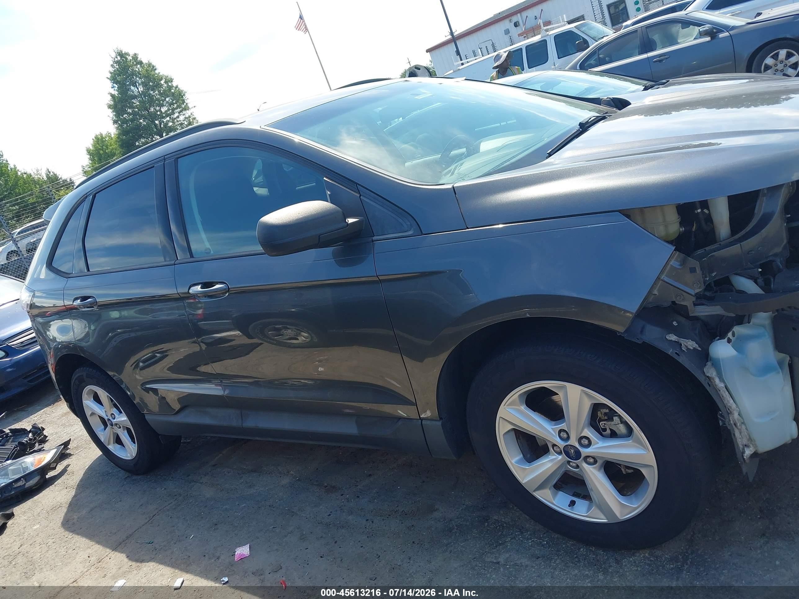 2015 Ford Edge Se Gray vin: 2FMTK3G90FBB60332
