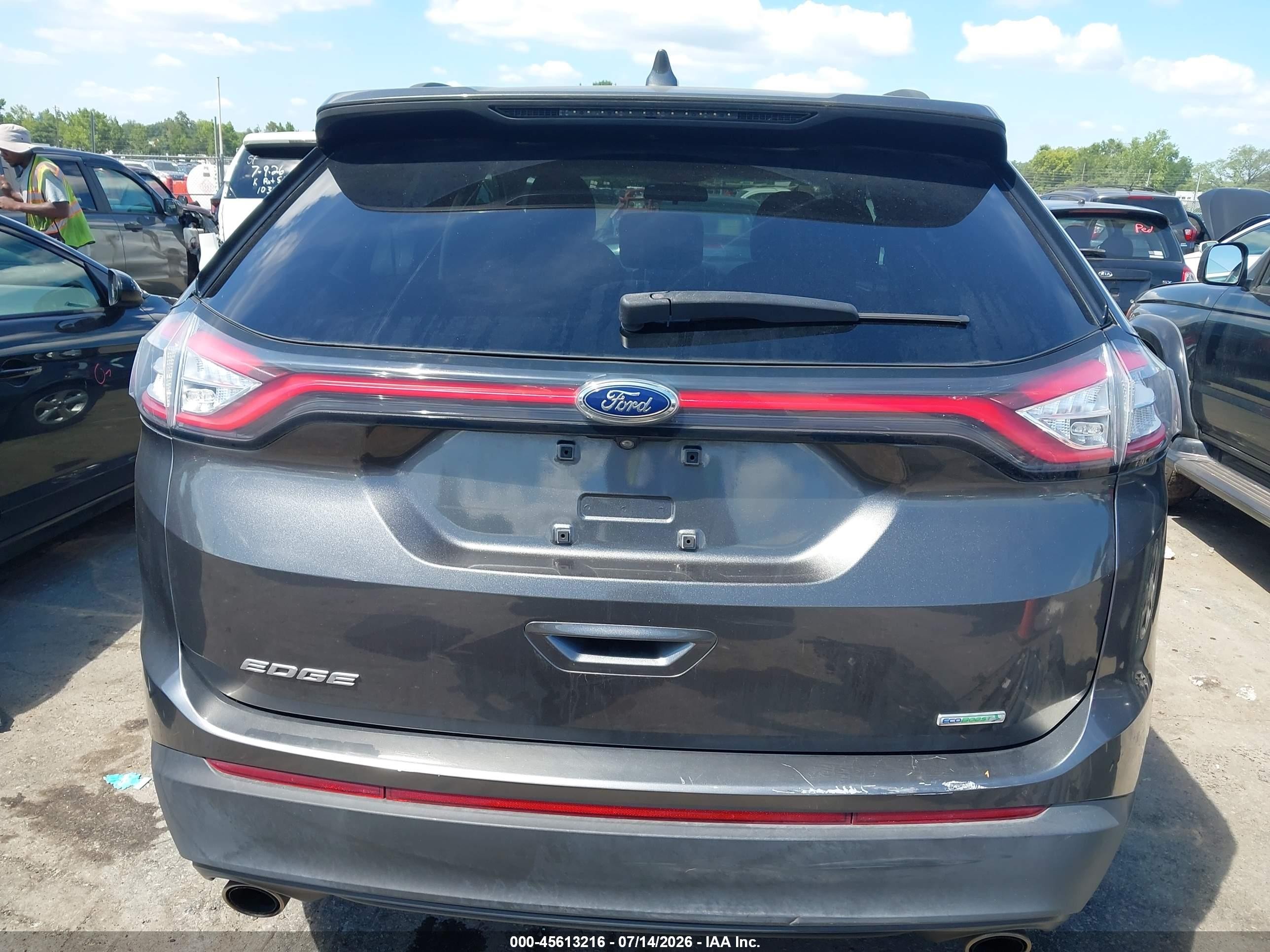 2015 Ford Edge Se Gray vin: 2FMTK3G90FBB60332