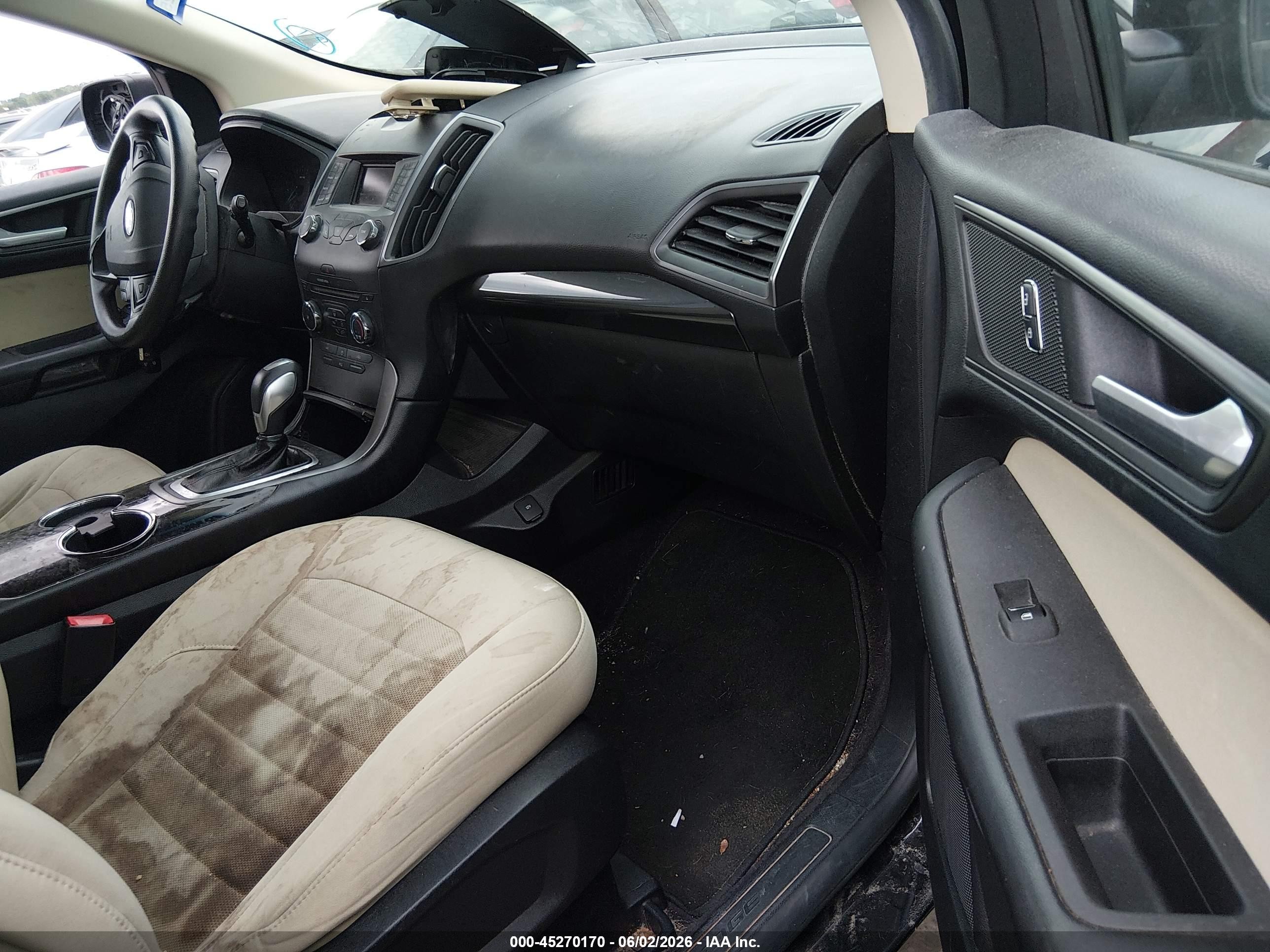 2015 Ford Edge Se Black vin: 2FMTK3G90FBC30007