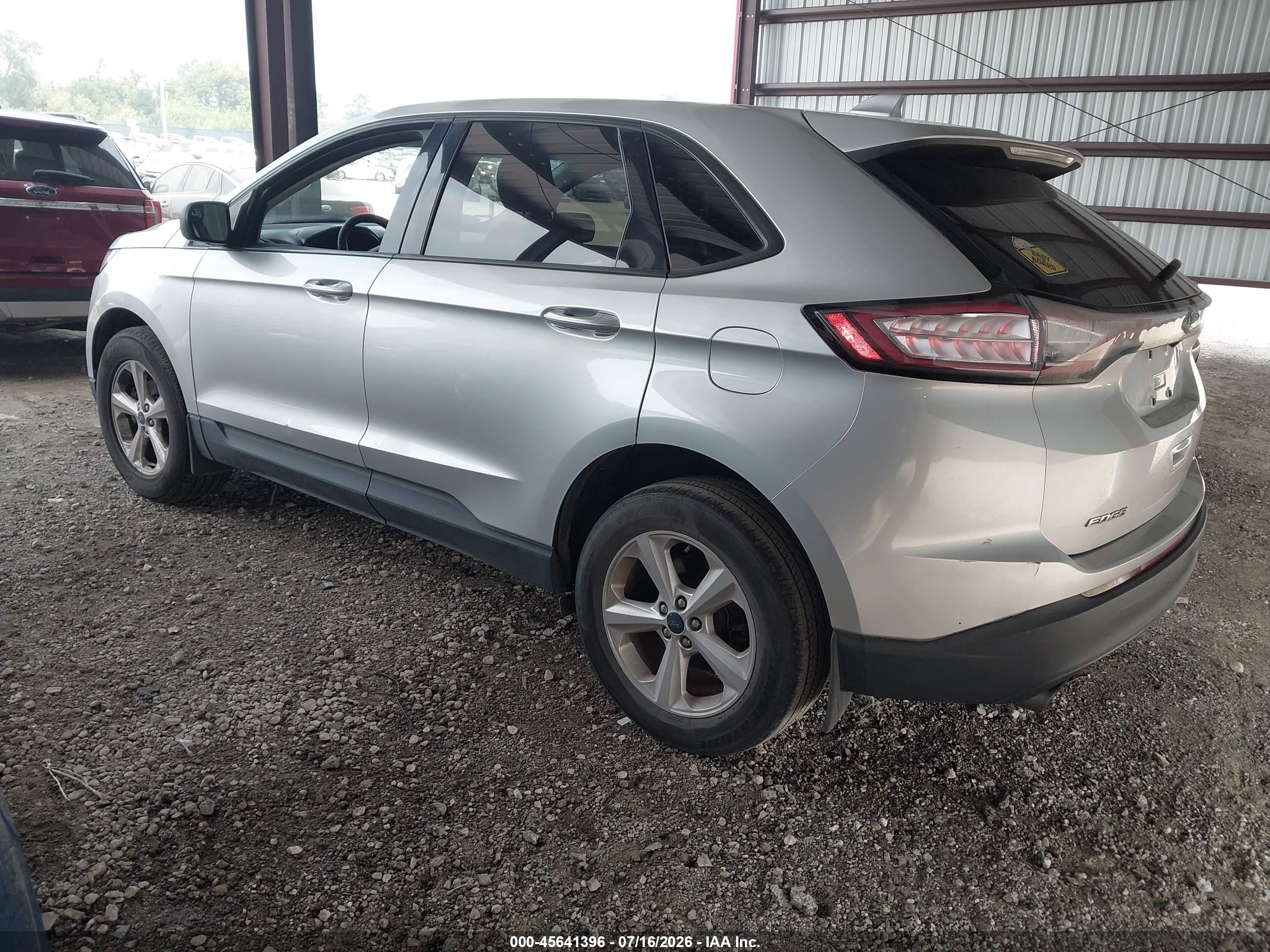 2015 Ford Edge Se Серебряный vin: 2FMTK3G91FBC32977