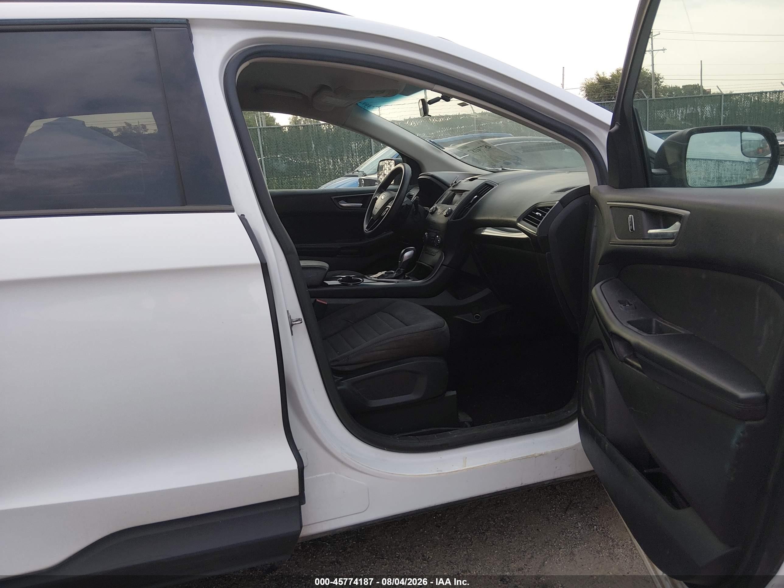 2015 Ford Edge Se White vin: 2FMTK3G91FBC33062