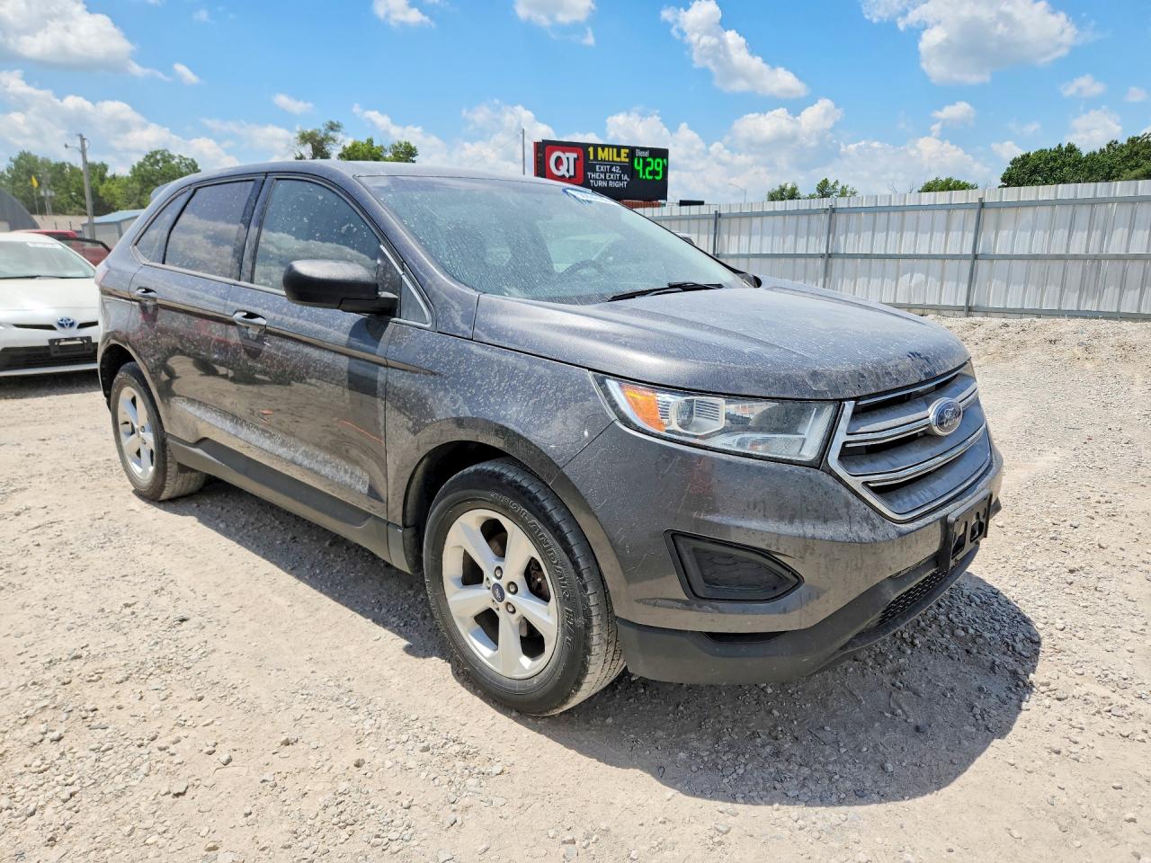 2015 Ford Edge Se Charcoal vin: 2FMTK3G93FBB45260