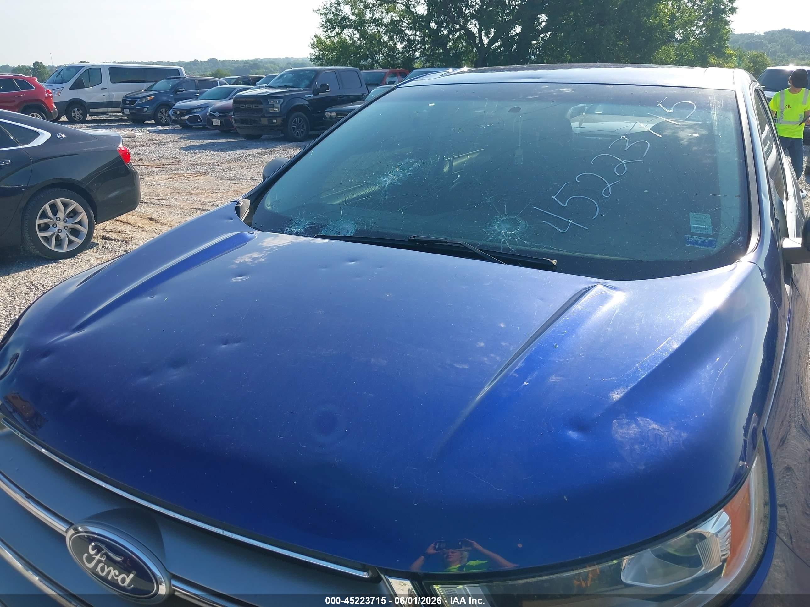 2015 Ford Edge Se Blue vin: 2FMTK3G93FBC13041
