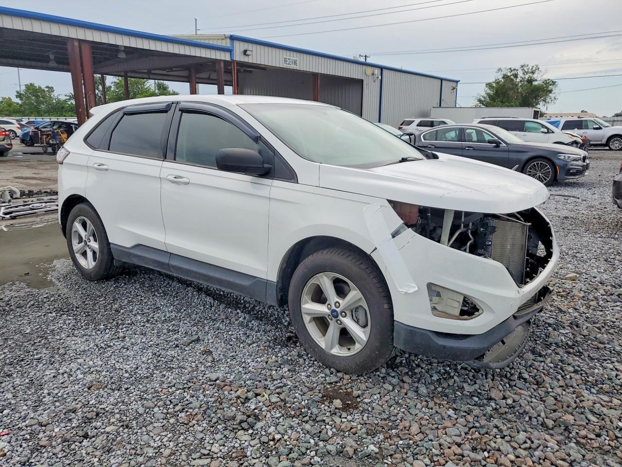 2015 Ford Edge Se White vin: 2FMTK3G94FBB71026