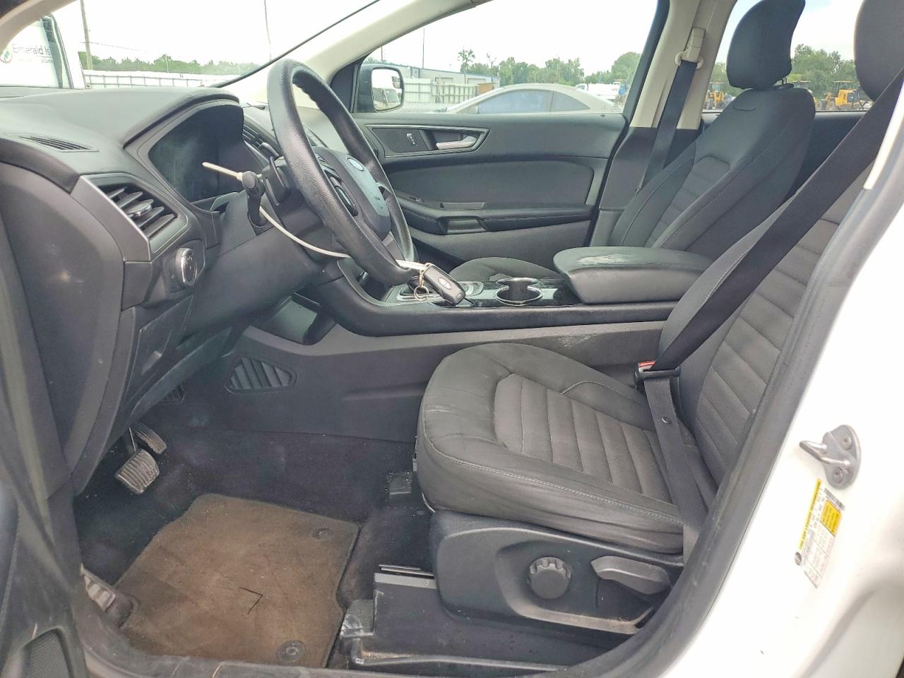 2015 Ford Edge Se White vin: 2FMTK3G94FBB71026