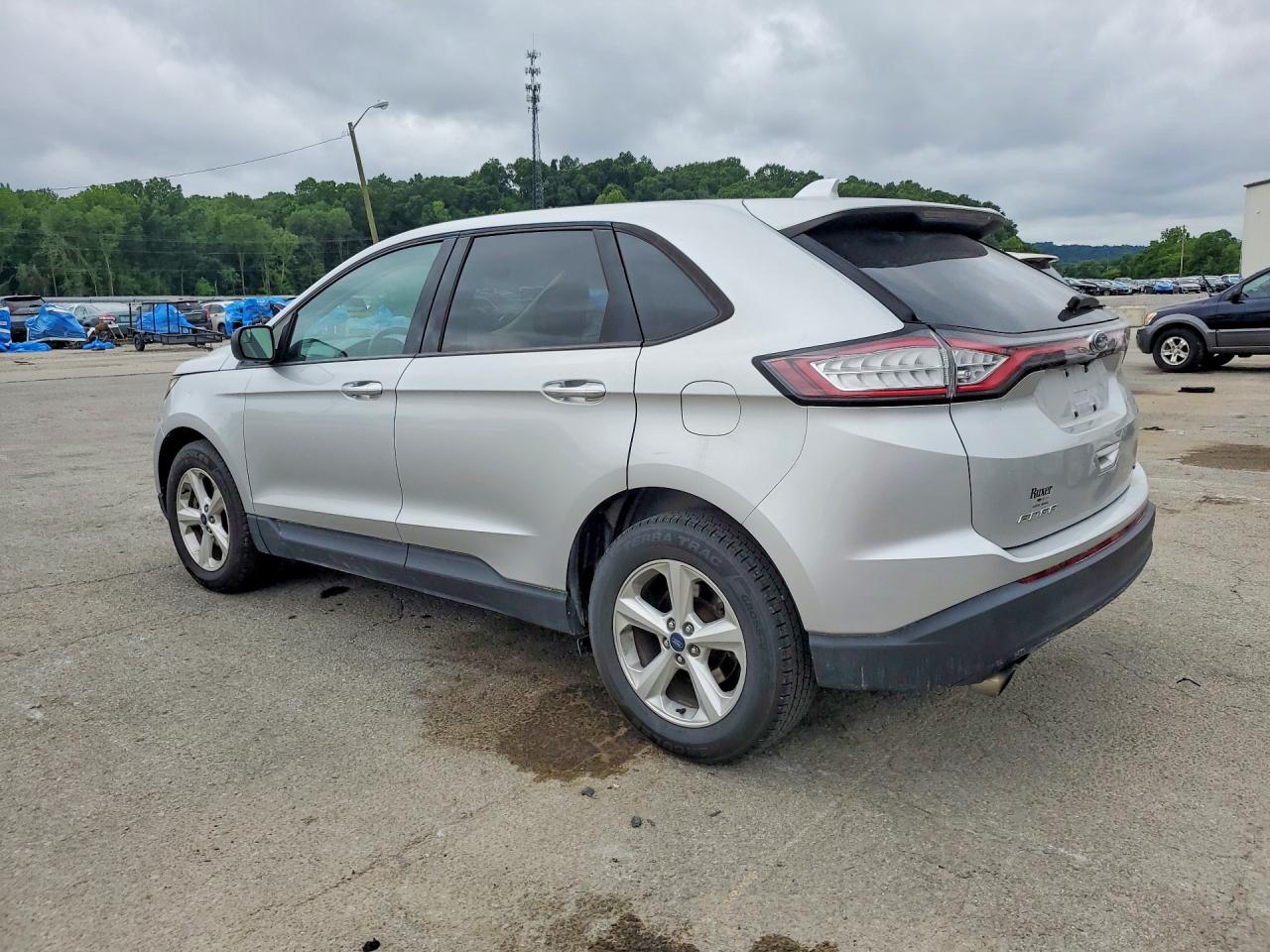 2015 Ford Edge Se Silver vin: 2FMTK3G94FBB77425