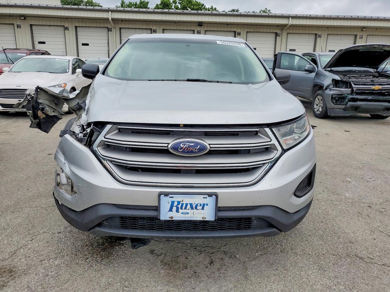 2015 Ford Edge Se Silver vin: 2FMTK3G94FBB77425