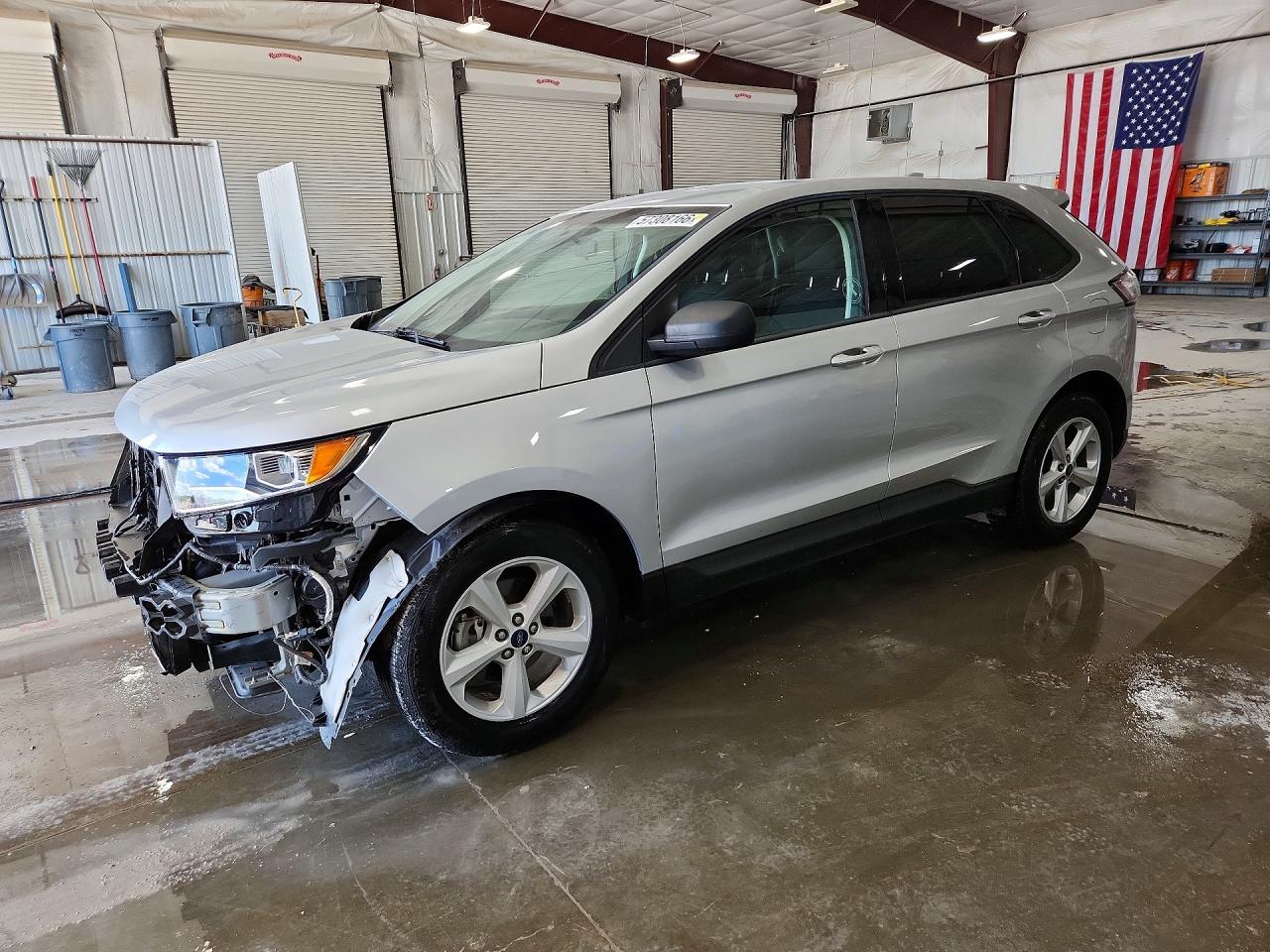 2015 Ford Edge Se Серебряный vin: 2FMTK3G94FBC29443