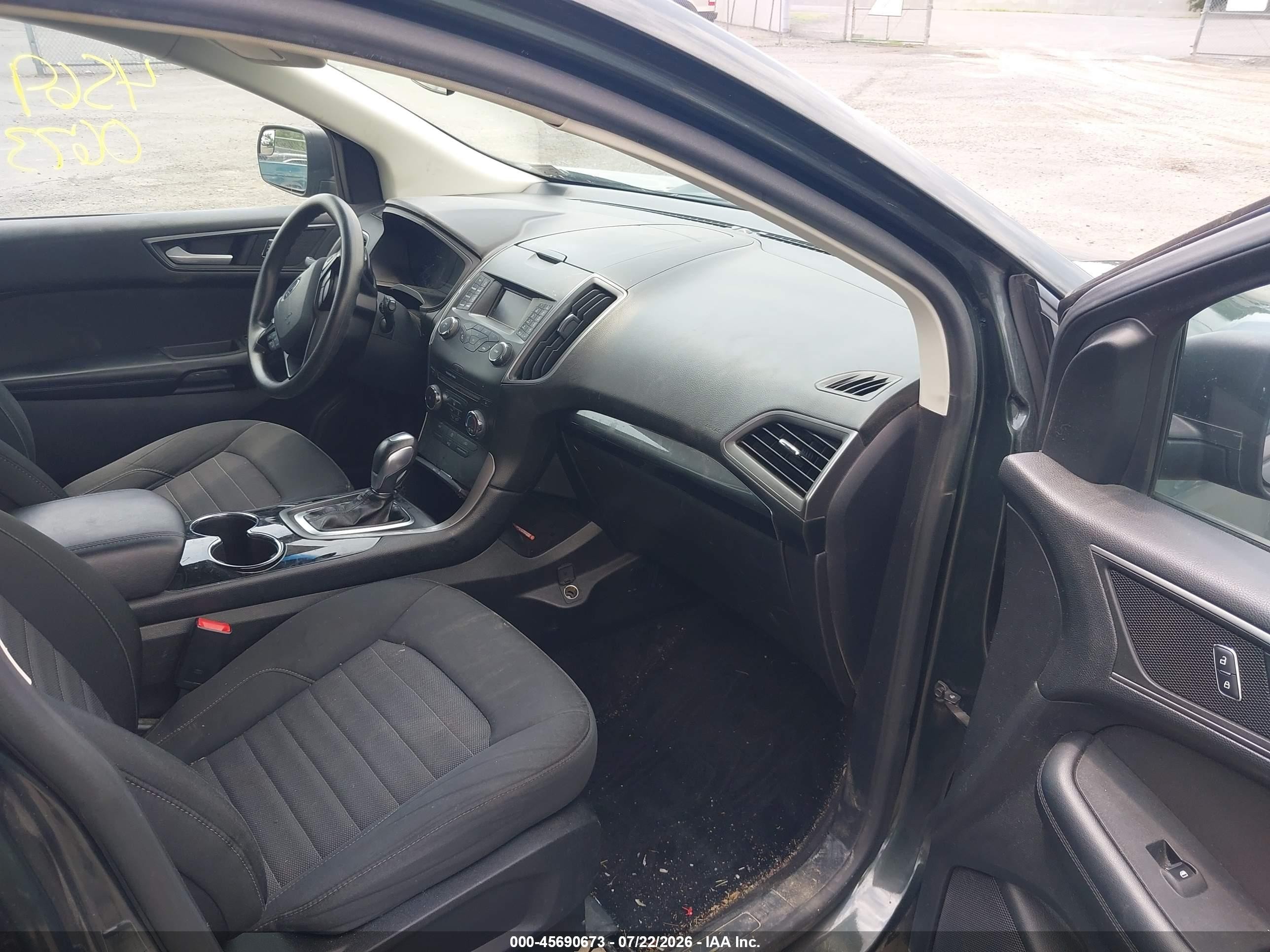 2015 Ford Edge Se Серый vin: 2FMTK3G95FBC12960