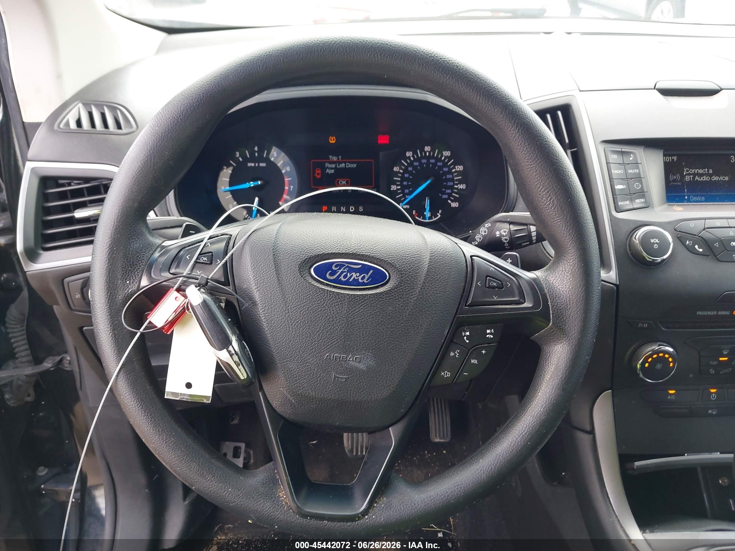 2015 Ford Edge Se Black vin: 2FMTK3G95FBC19732