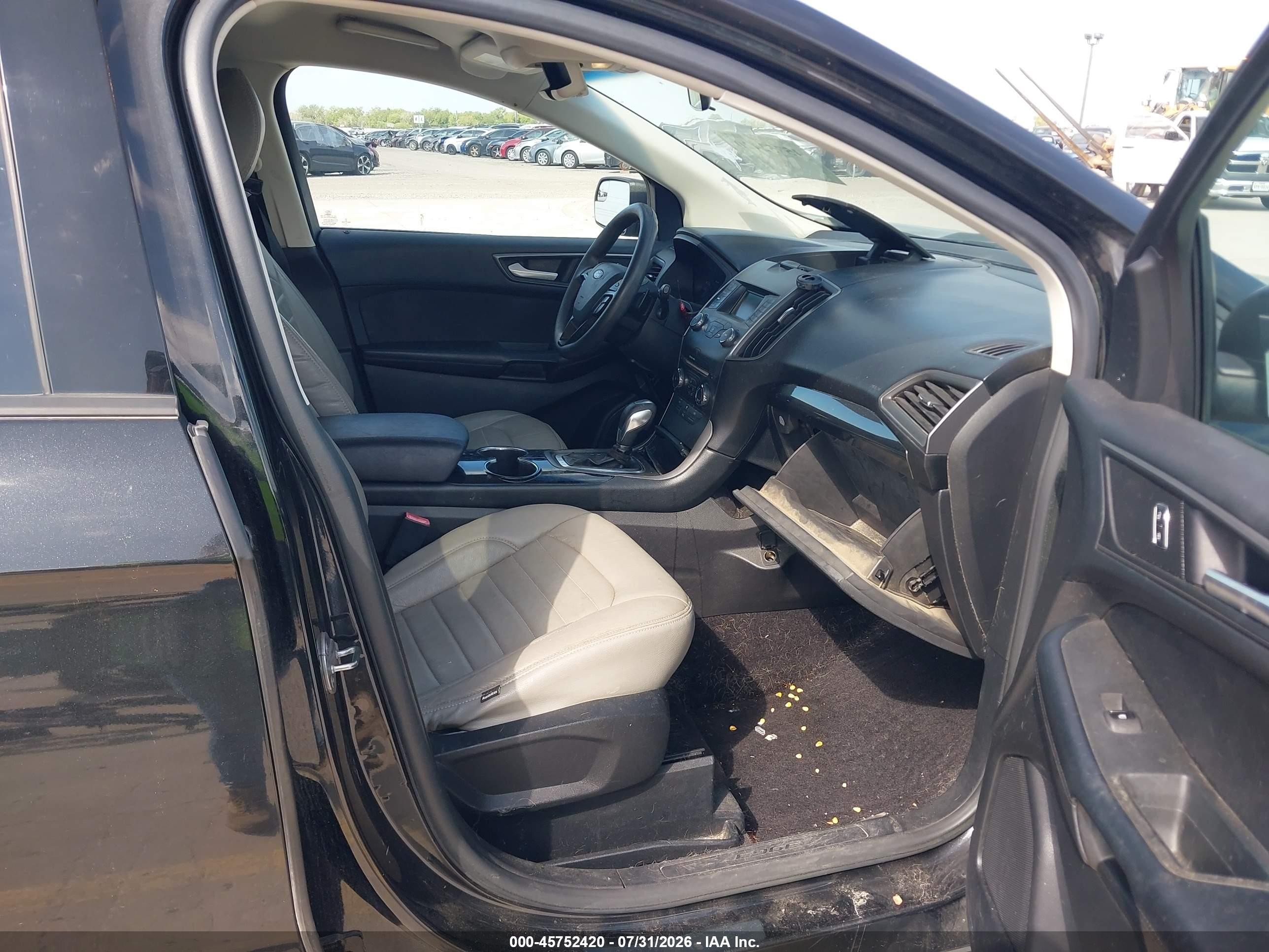2015 Ford Edge Se Black vin: 2FMTK3G95FBC26230