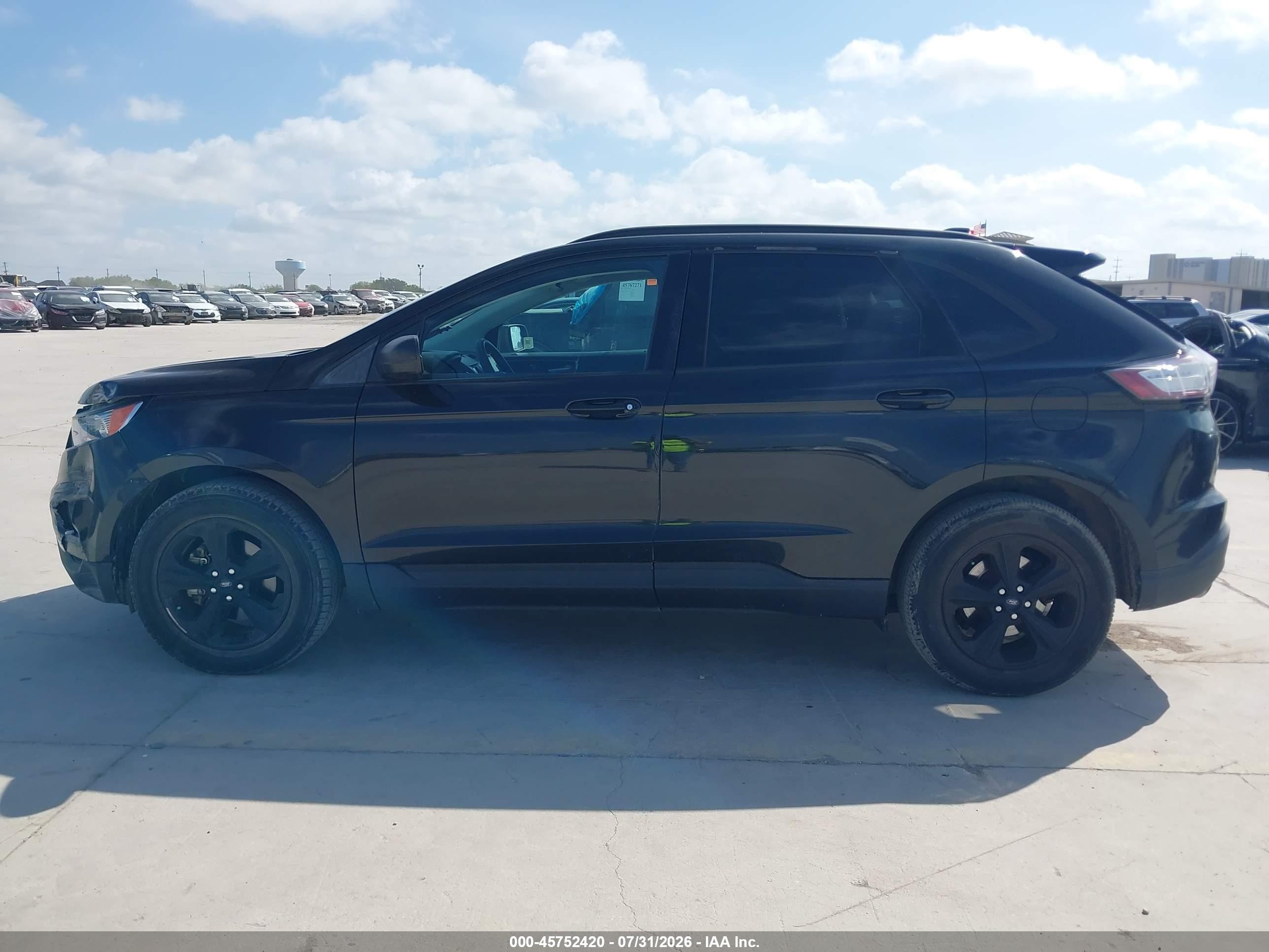 2015 Ford Edge Se Black vin: 2FMTK3G95FBC26230