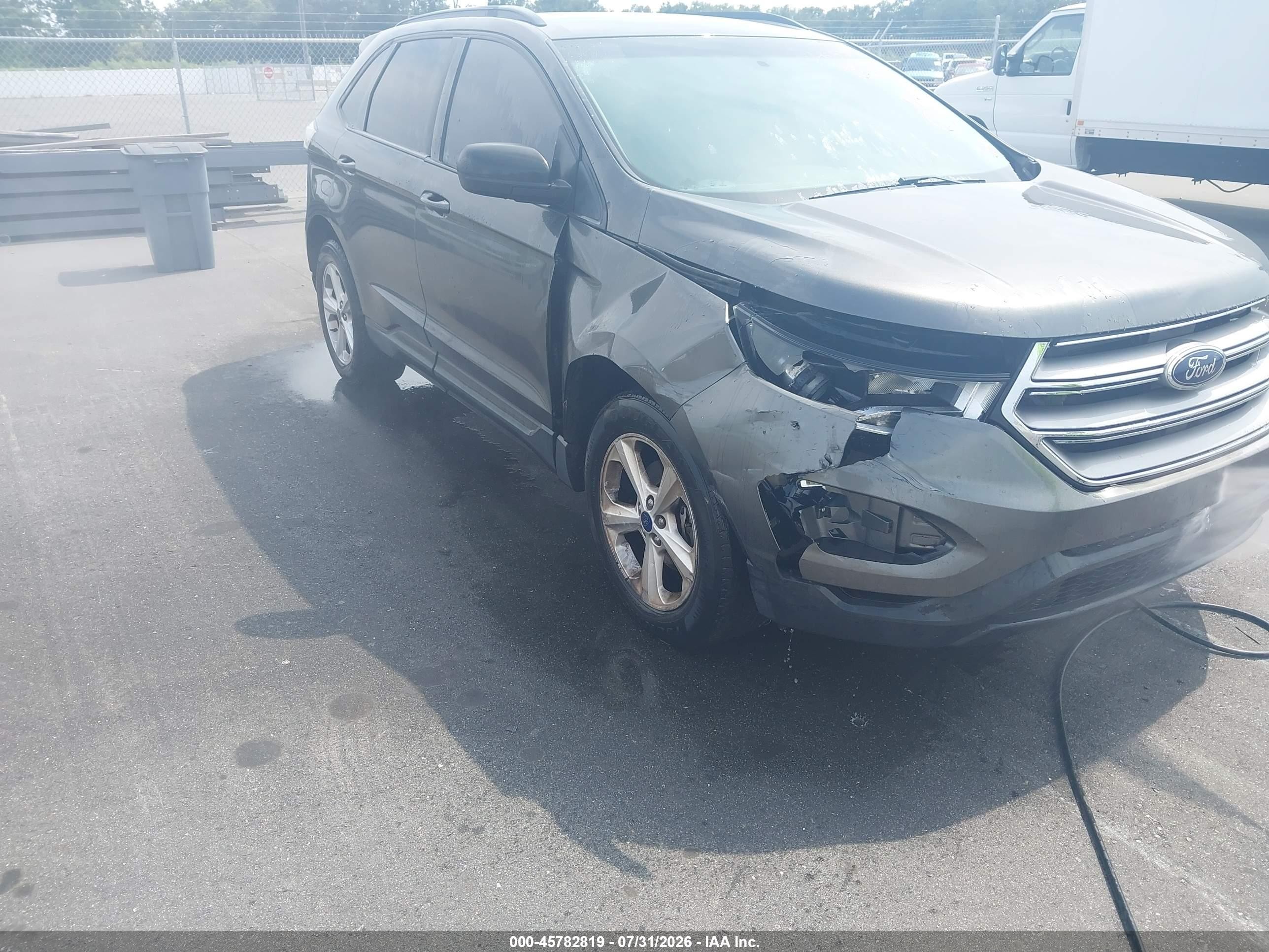 2015 Ford Edge Se Серый vin: 2FMTK3G95FBC41200
