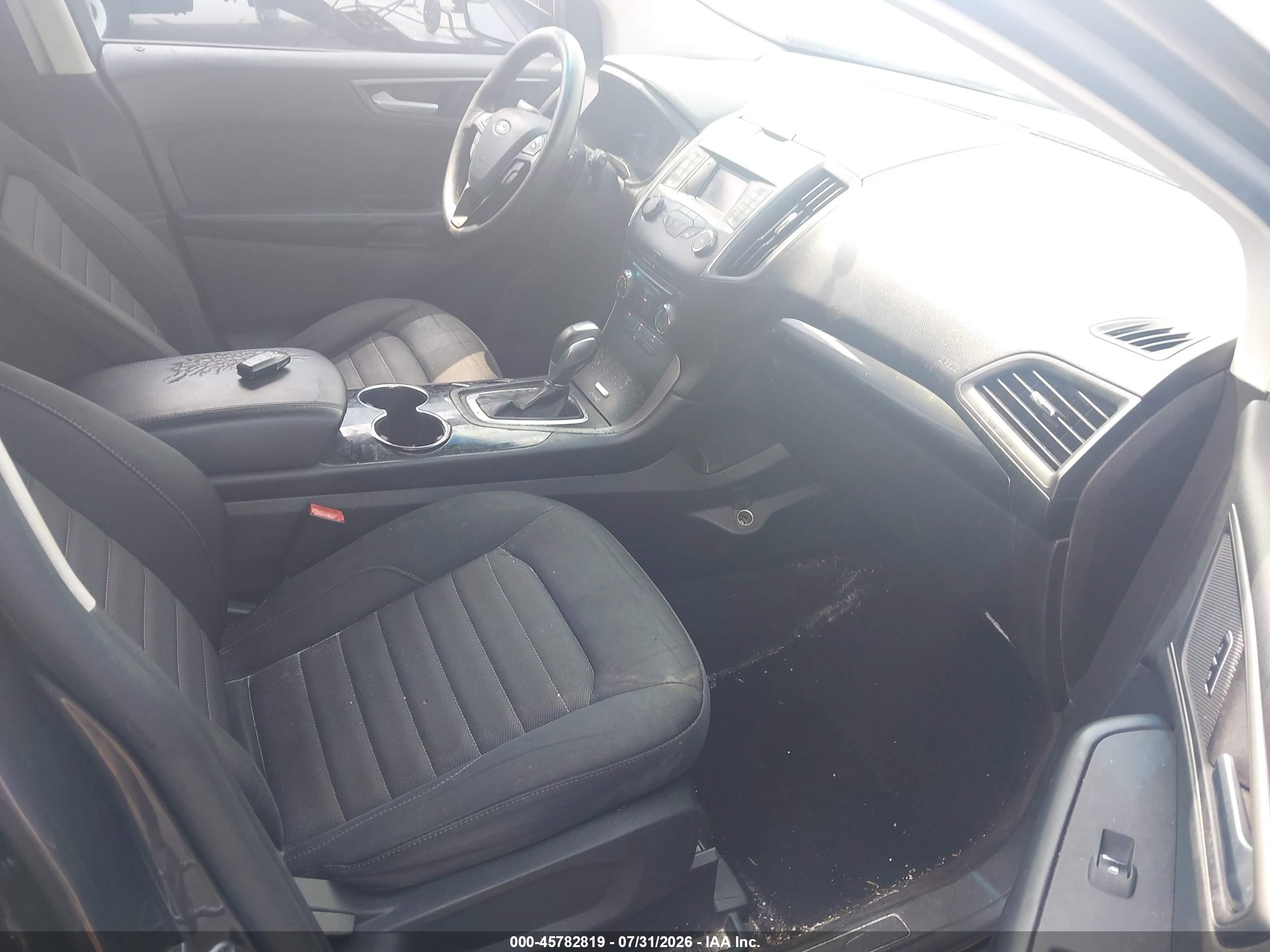 2015 Ford Edge Se Серый vin: 2FMTK3G95FBC41200