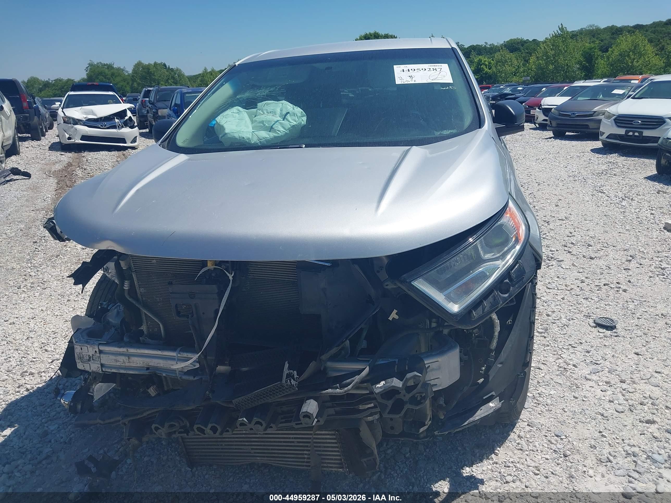 2015 Ford Edge Se Silver vin: 2FMTK3G96FBB43535