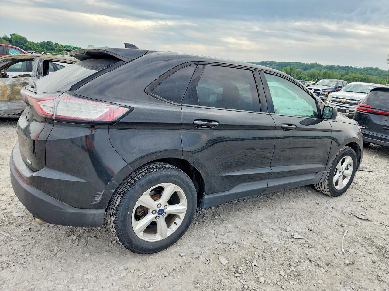 2015 Ford Edge Se Black vin: 2FMTK3G96FBB58942
