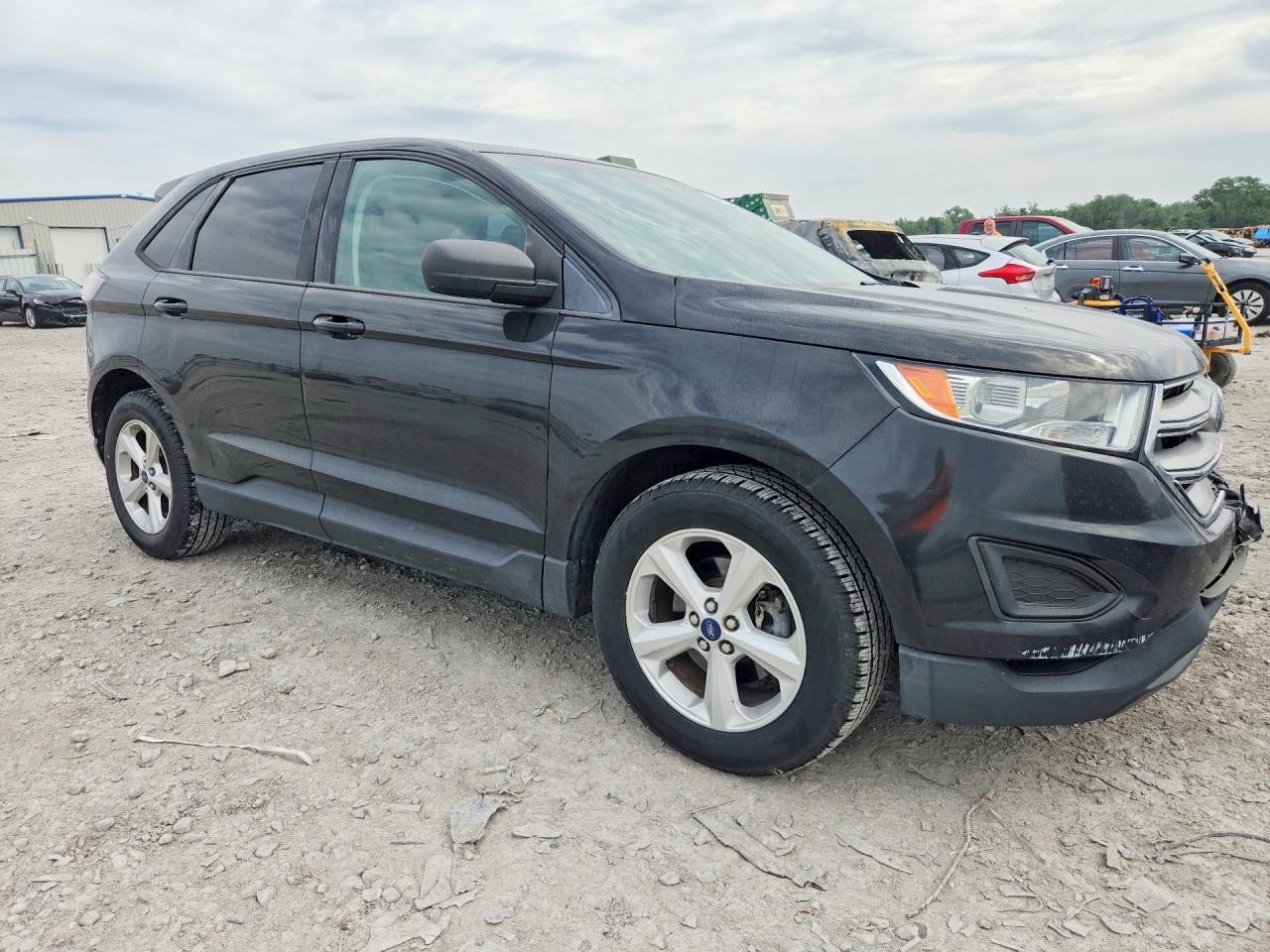 2015 Ford Edge Se Black vin: 2FMTK3G96FBB58942