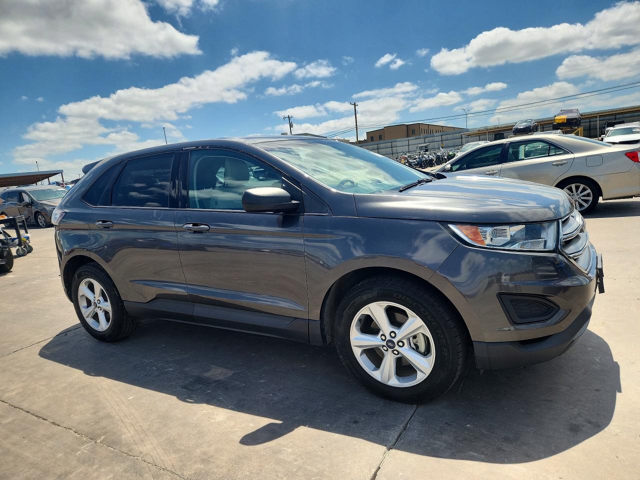 2015 Ford Edge Se Gray vin: 2FMTK3G97FBB67889
