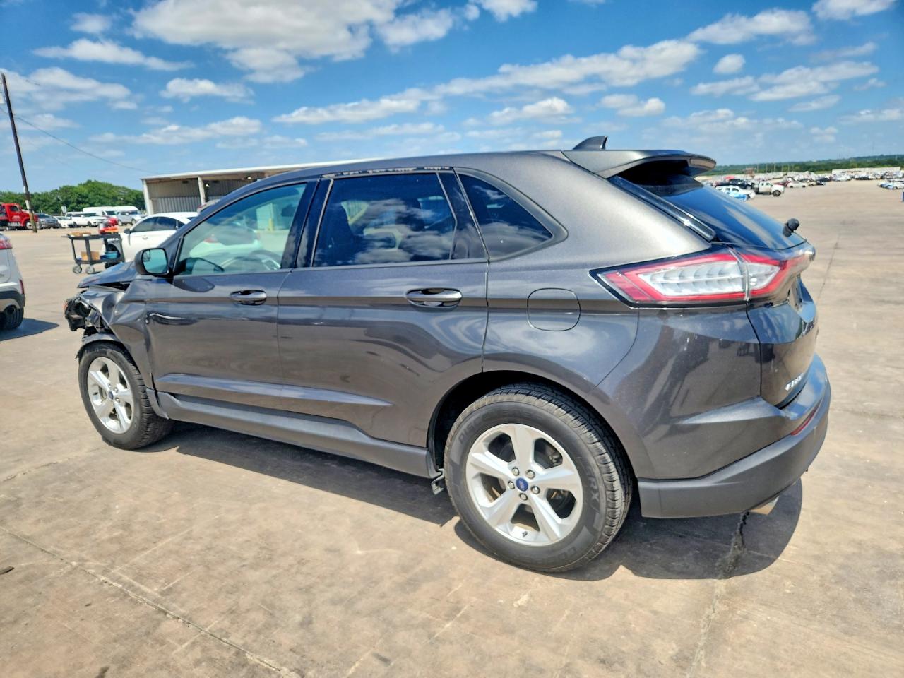 2015 Ford Edge Se Gray vin: 2FMTK3G97FBB67889