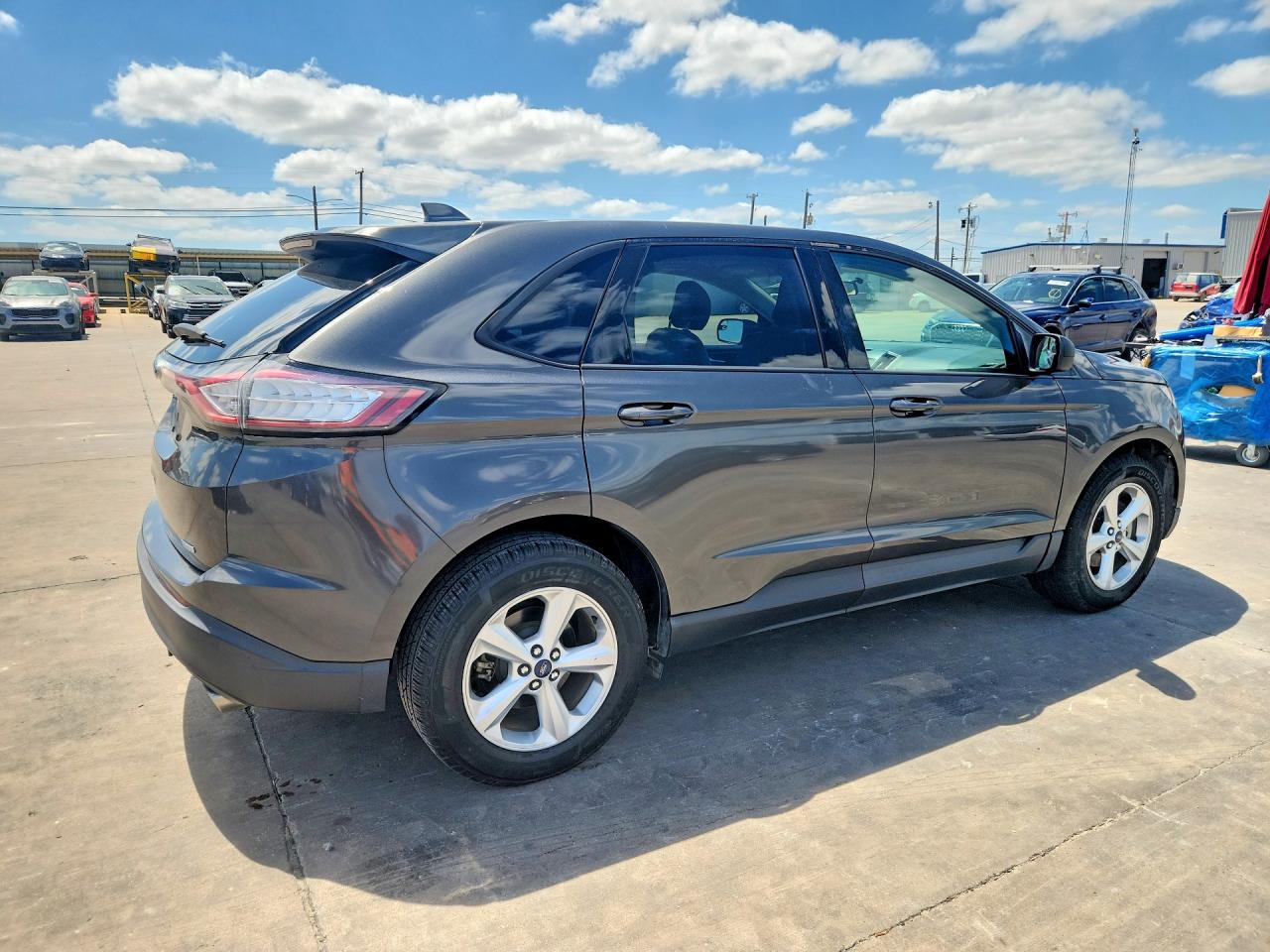 2015 Ford Edge Se Gray vin: 2FMTK3G97FBB67889
