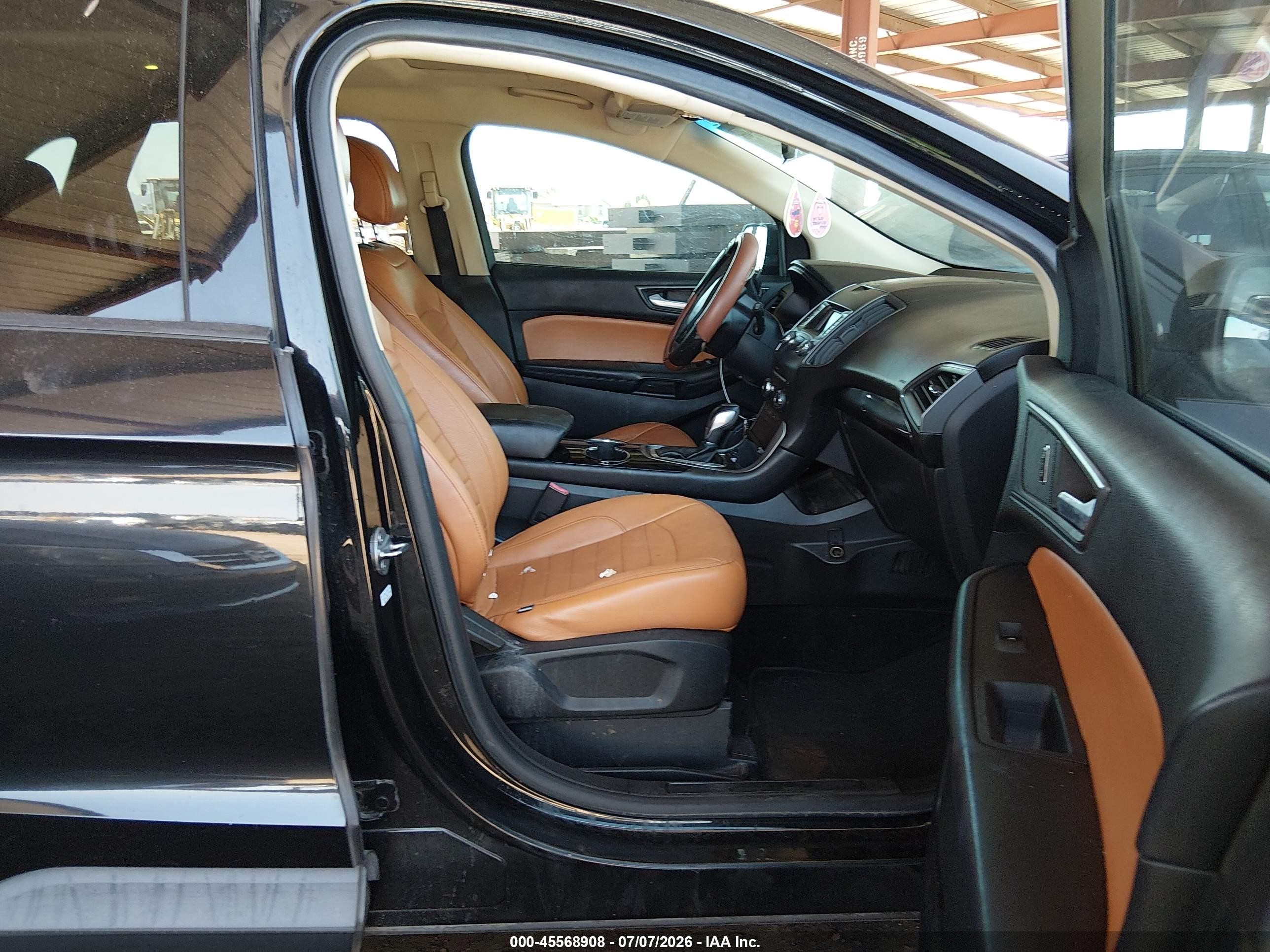 2015 Ford Edge Se Black vin: 2FMTK3G97FBC17741