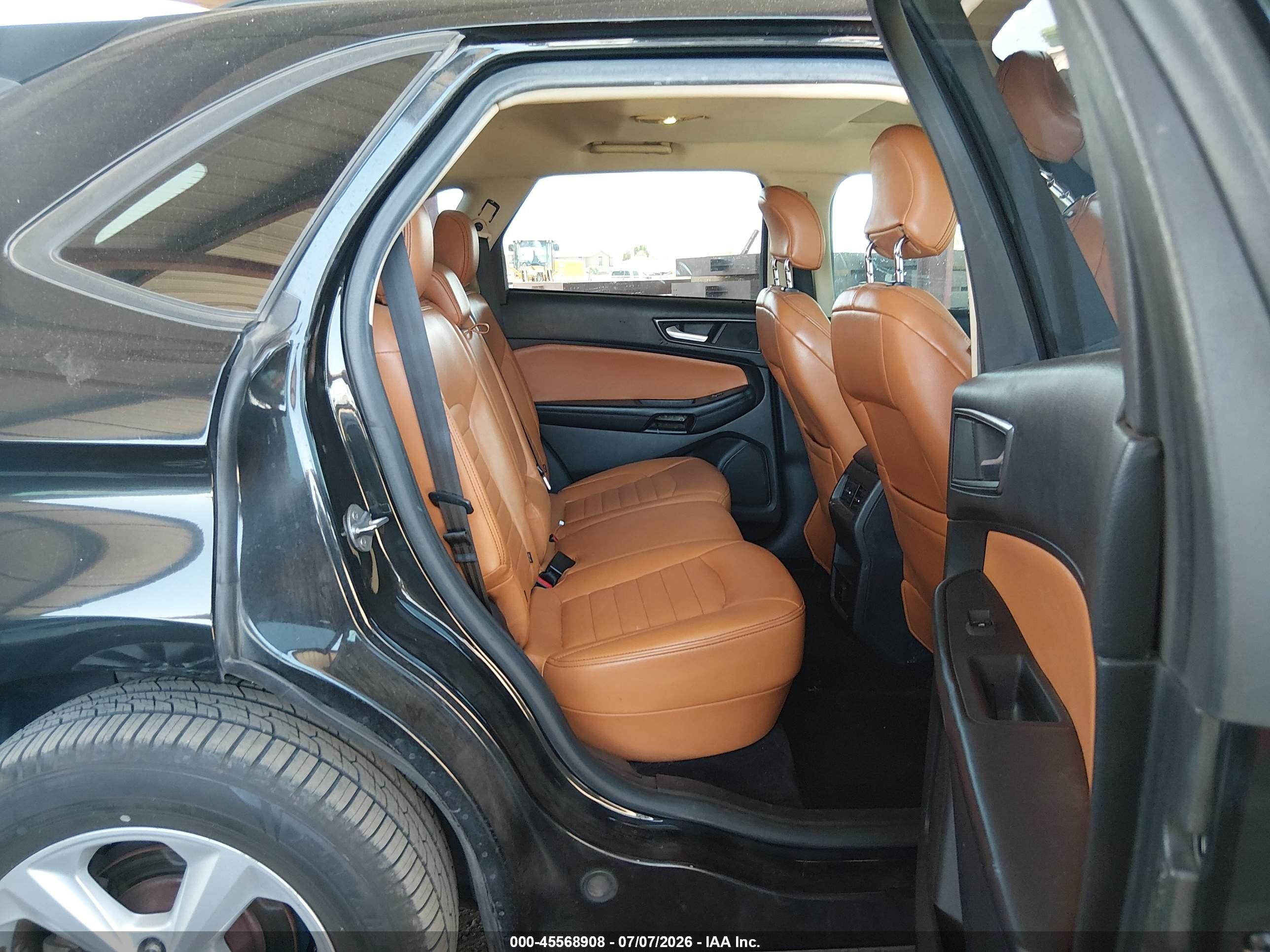 2015 Ford Edge Se Black vin: 2FMTK3G97FBC17741