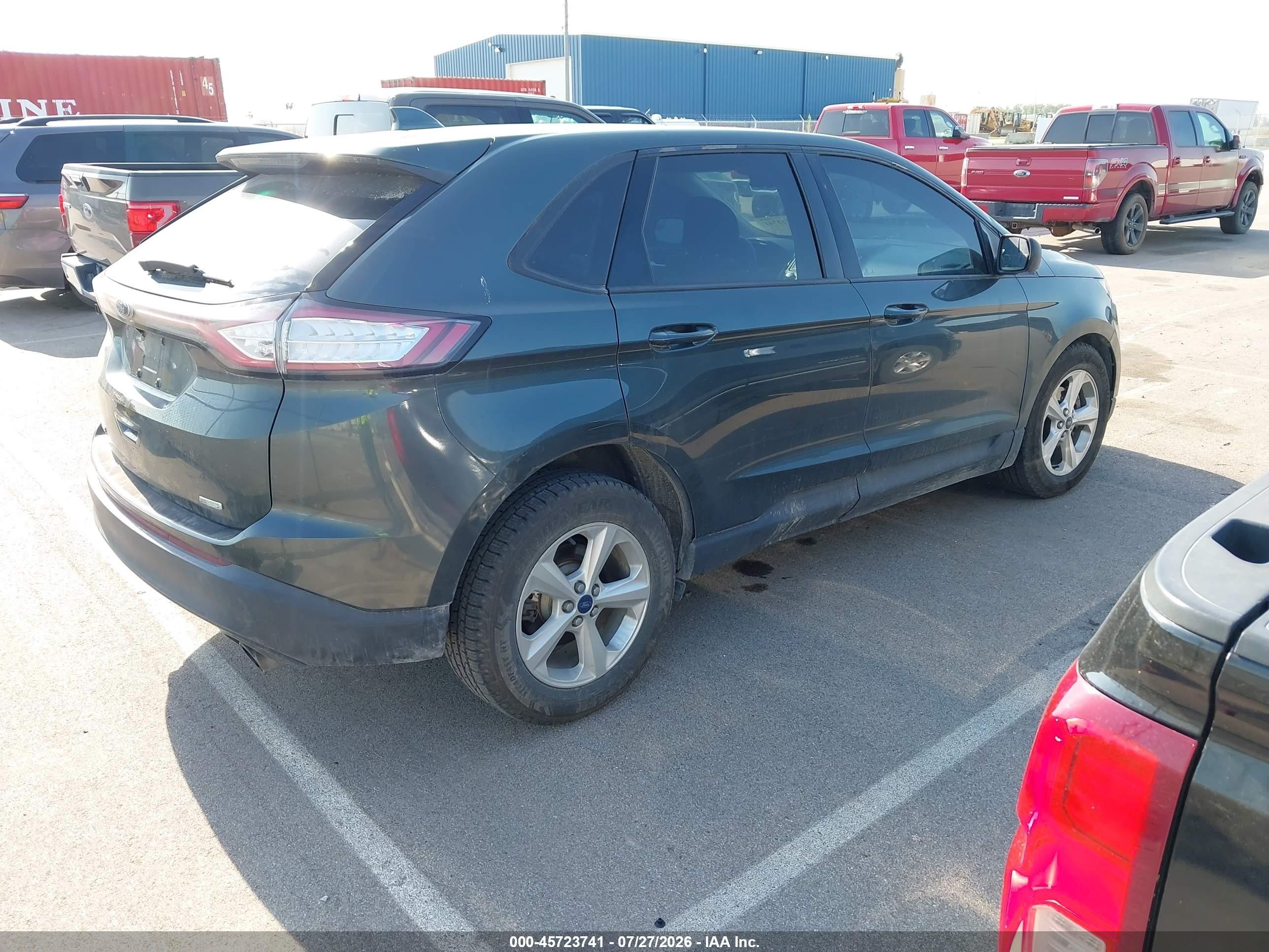 2015 Ford Edge Se Green vin: 2FMTK3G98FBB43309
