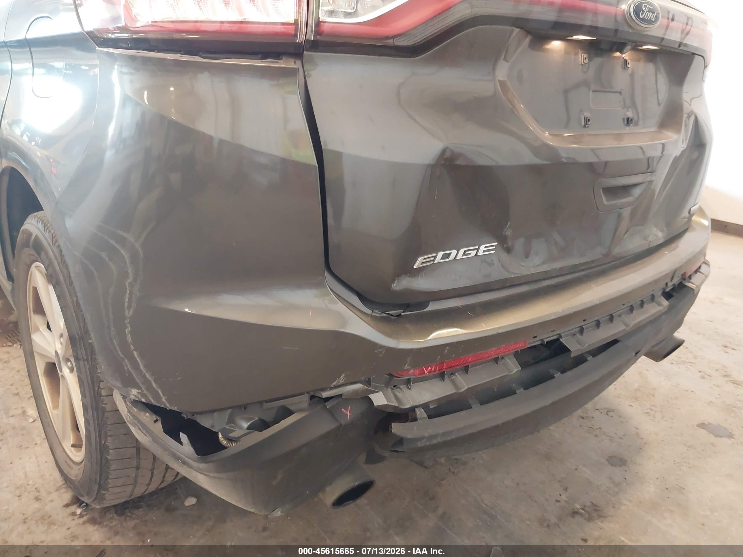 2015 Ford Edge Se Gray vin: 2FMTK3G98FBB72082