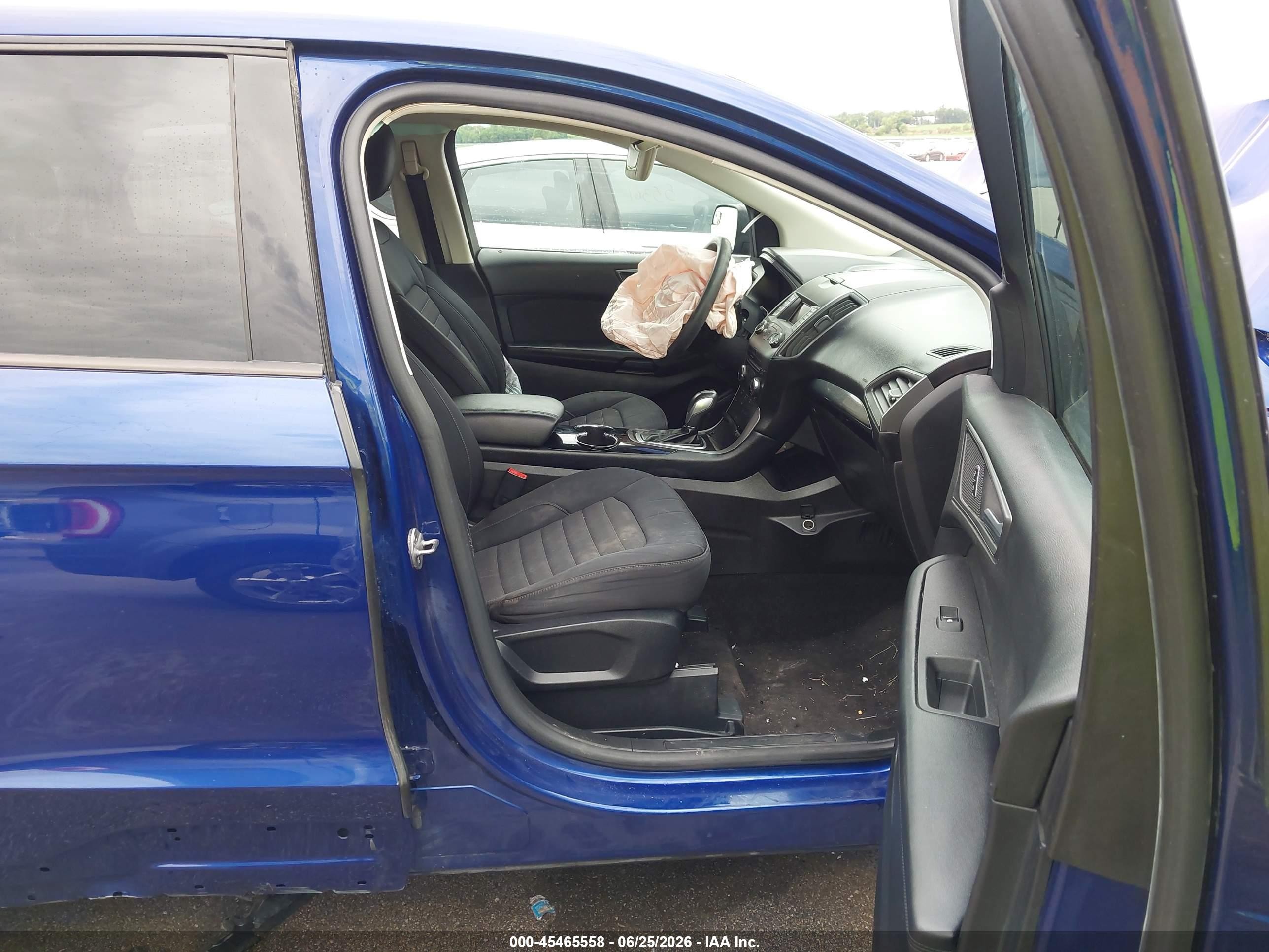 2015 Ford Edge Se Blue vin: 2FMTK3G99FBB51919