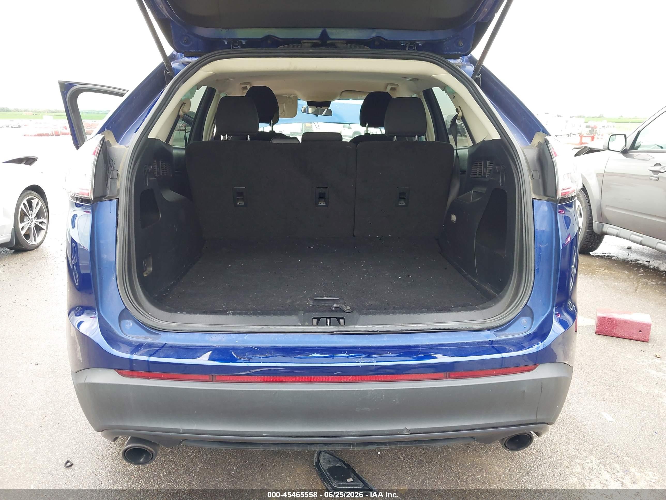 2015 Ford Edge Se Blue vin: 2FMTK3G99FBB51919