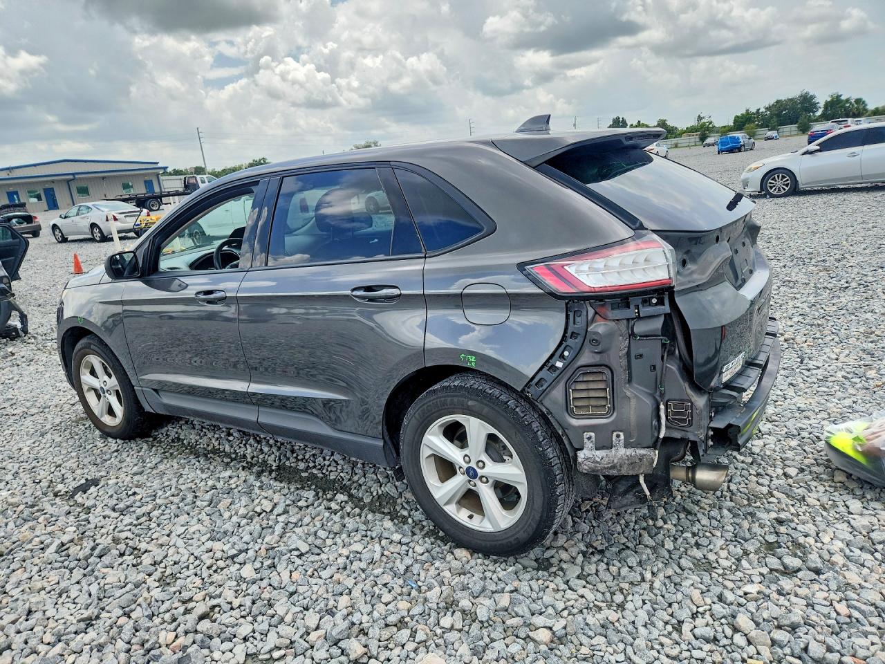 2015 Ford Edge Se Gray vin: 2FMTK3G99FBC19202