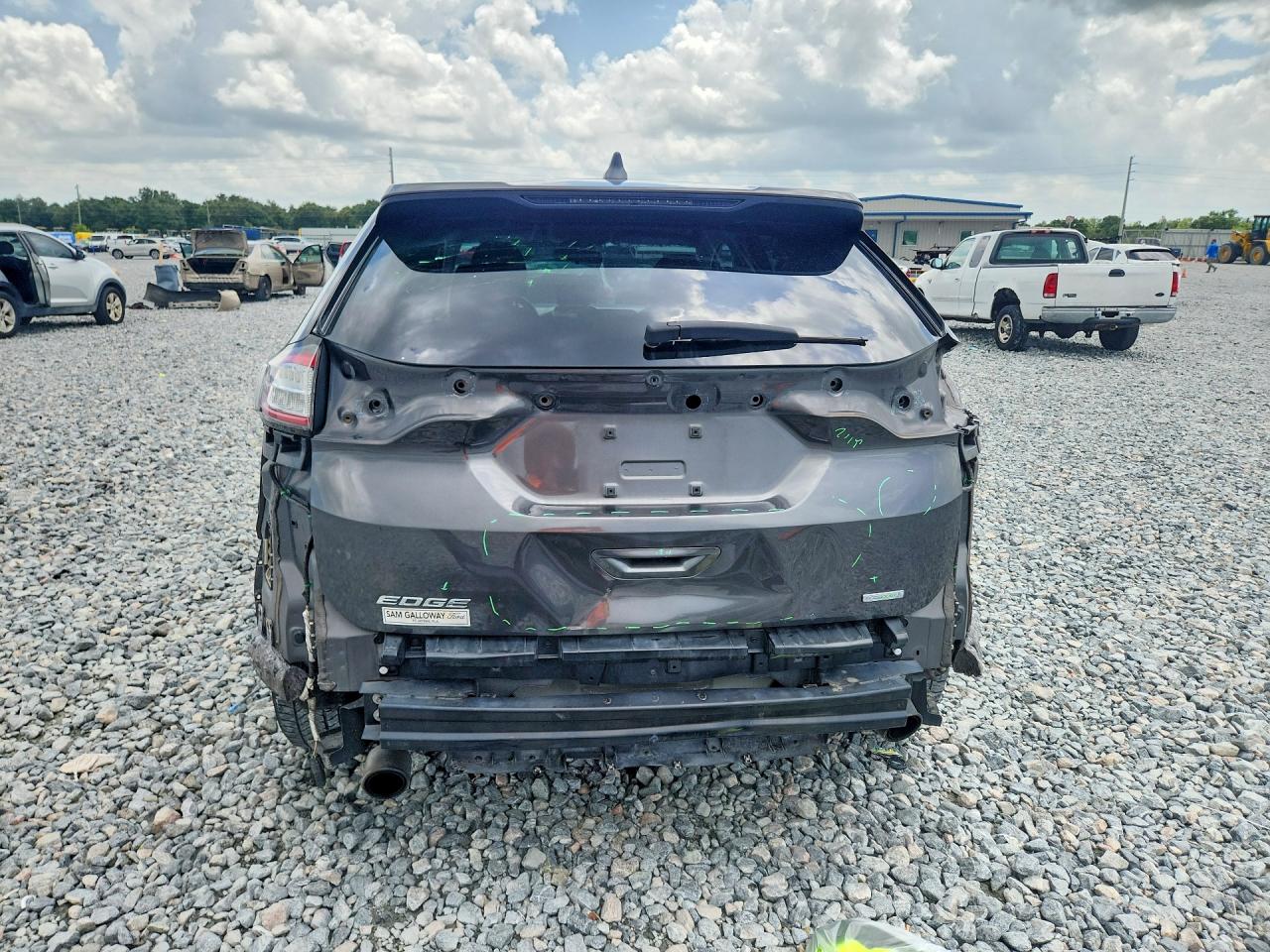 2015 Ford Edge Se Gray vin: 2FMTK3G99FBC19202