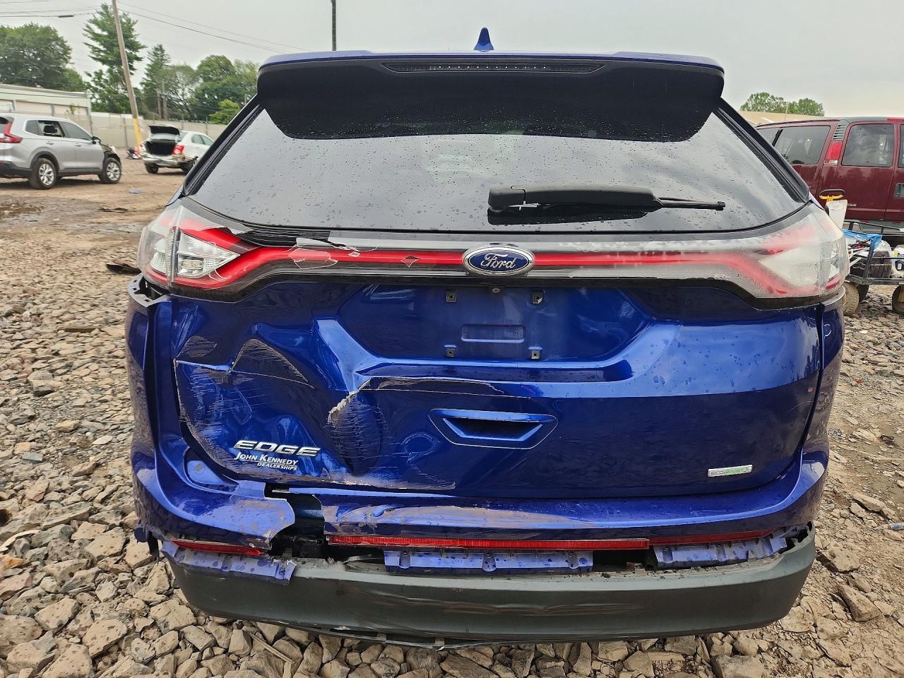 2015 Ford Edge Se Blue vin: 2FMTK3G99FBC40812