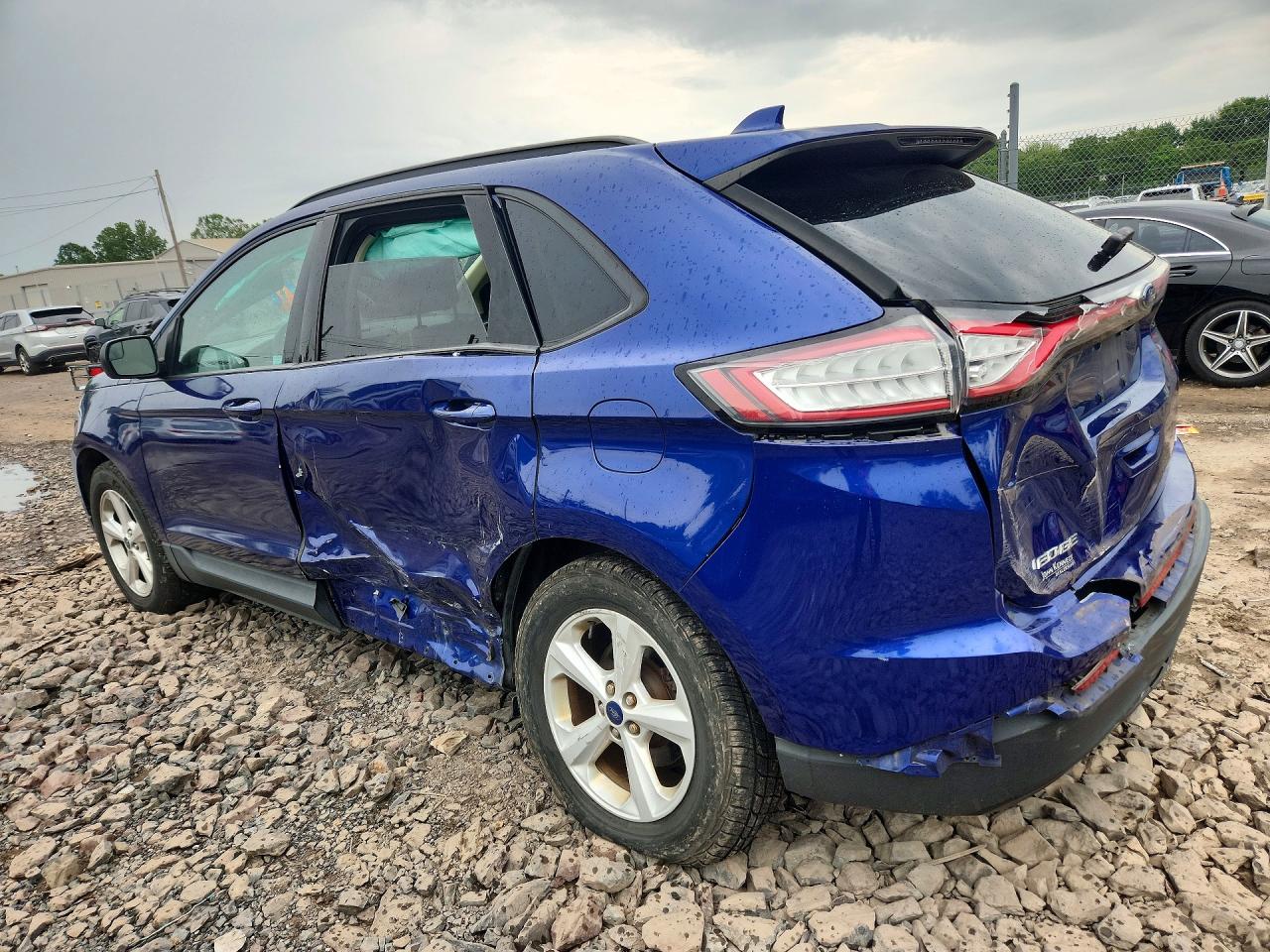2015 Ford Edge Se Blue vin: 2FMTK3G99FBC40812