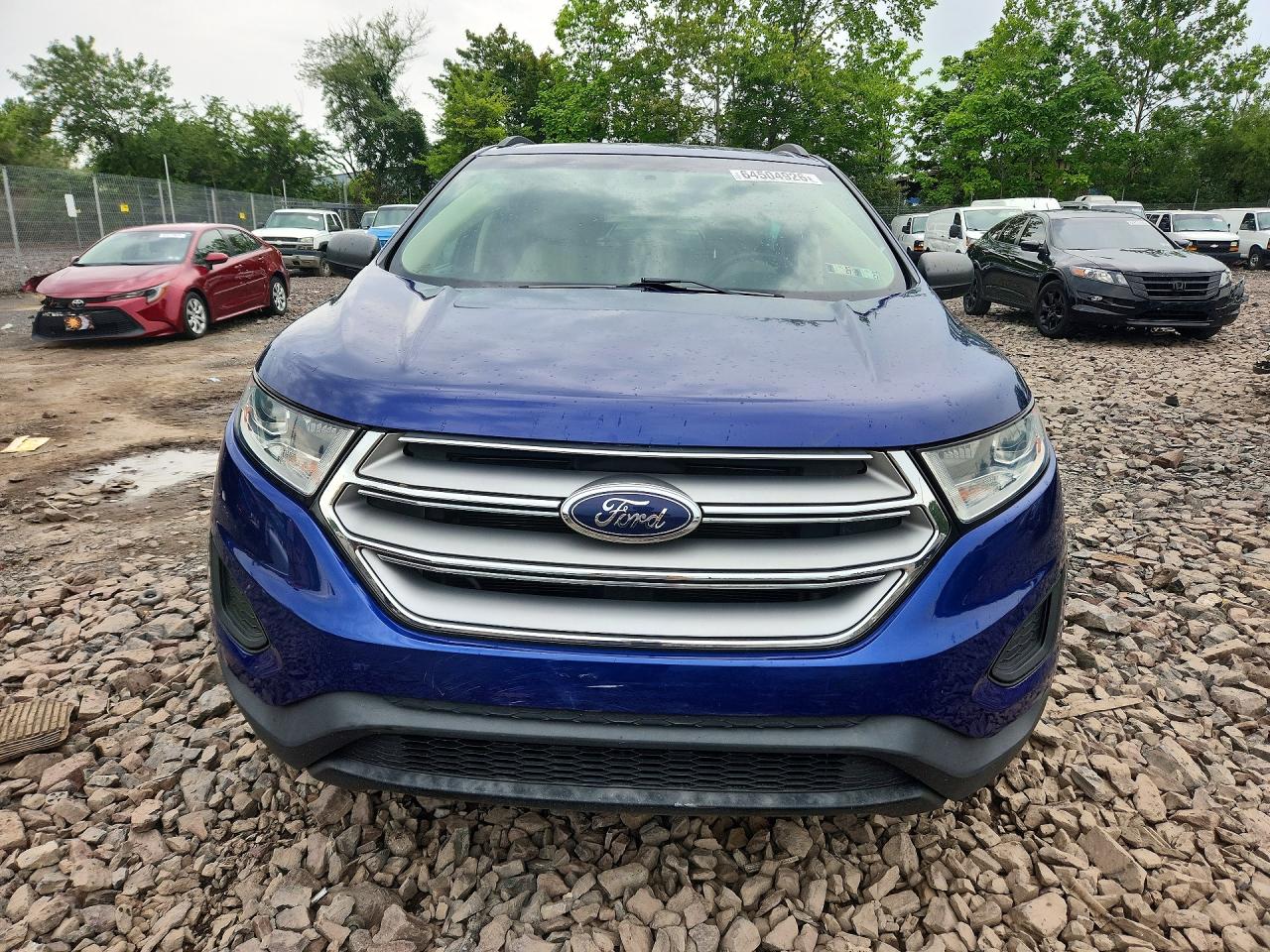 2015 Ford Edge Se Blue vin: 2FMTK3G99FBC40812