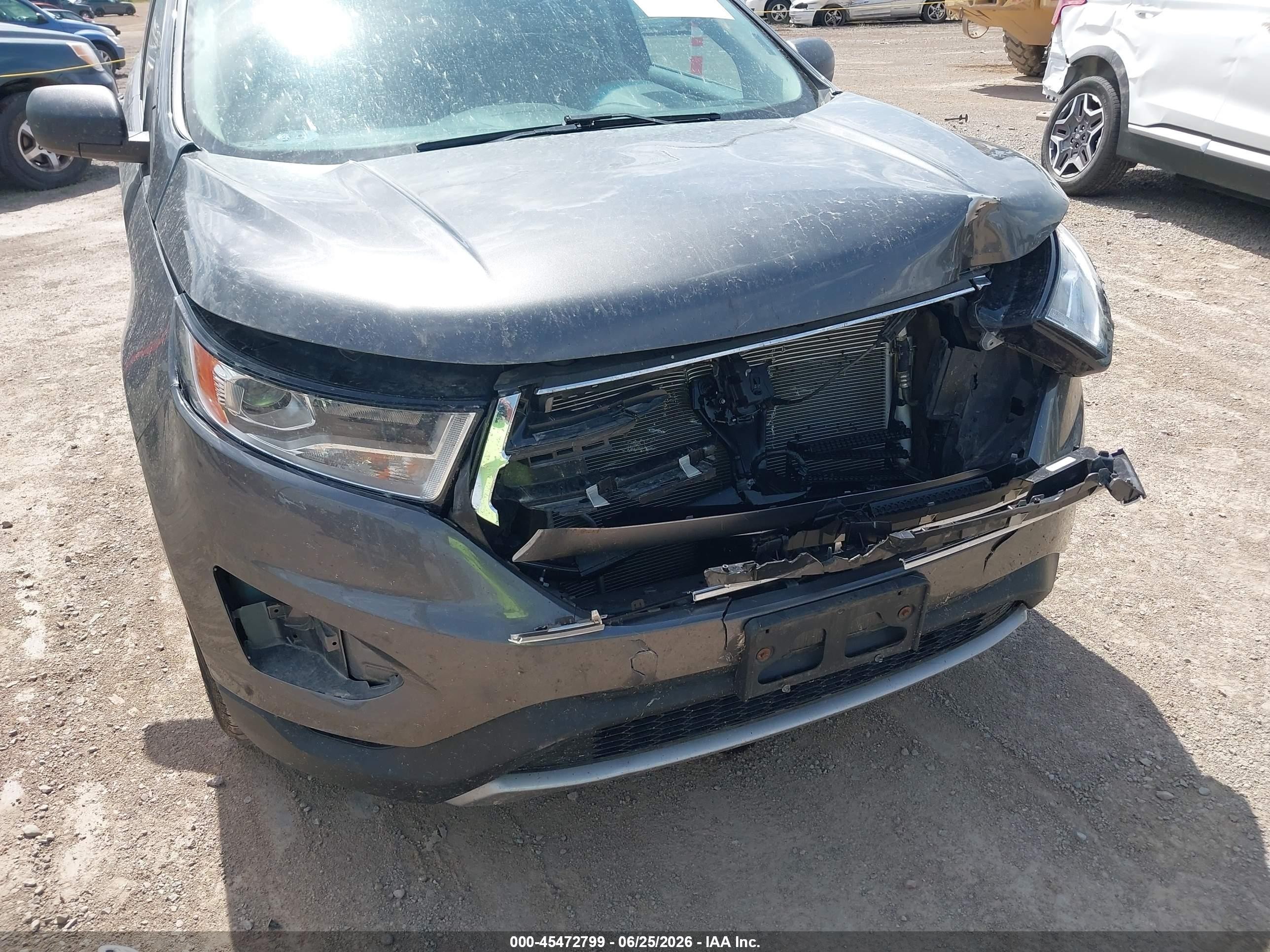 2015 Ford Edge Se Серый vin: 2FMTK3G9XFBB48544